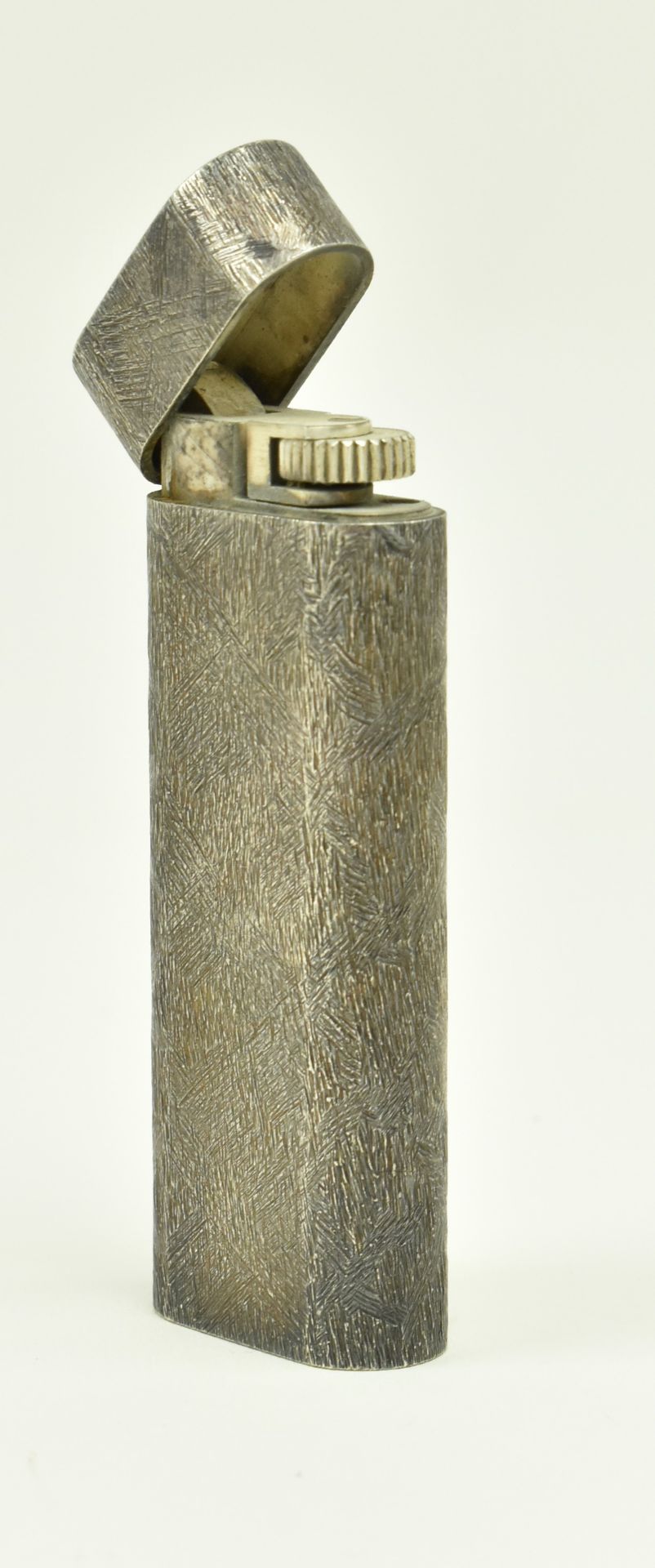 20TH CENTURY CARTIER BRUSHED SILVER PLATED LIGHTER - Image 3 of 5
