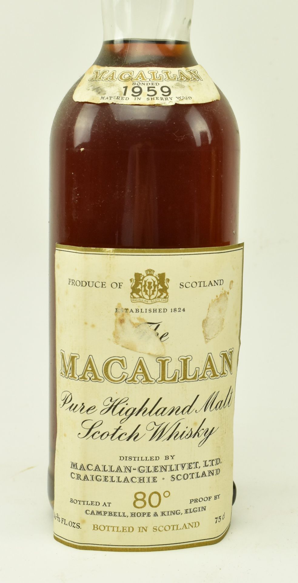 1959 BOTTLE OF MACALLAN VINTAGE PURE HIGHLAND SCOTCH WHISKY - Bild 5 aus 7