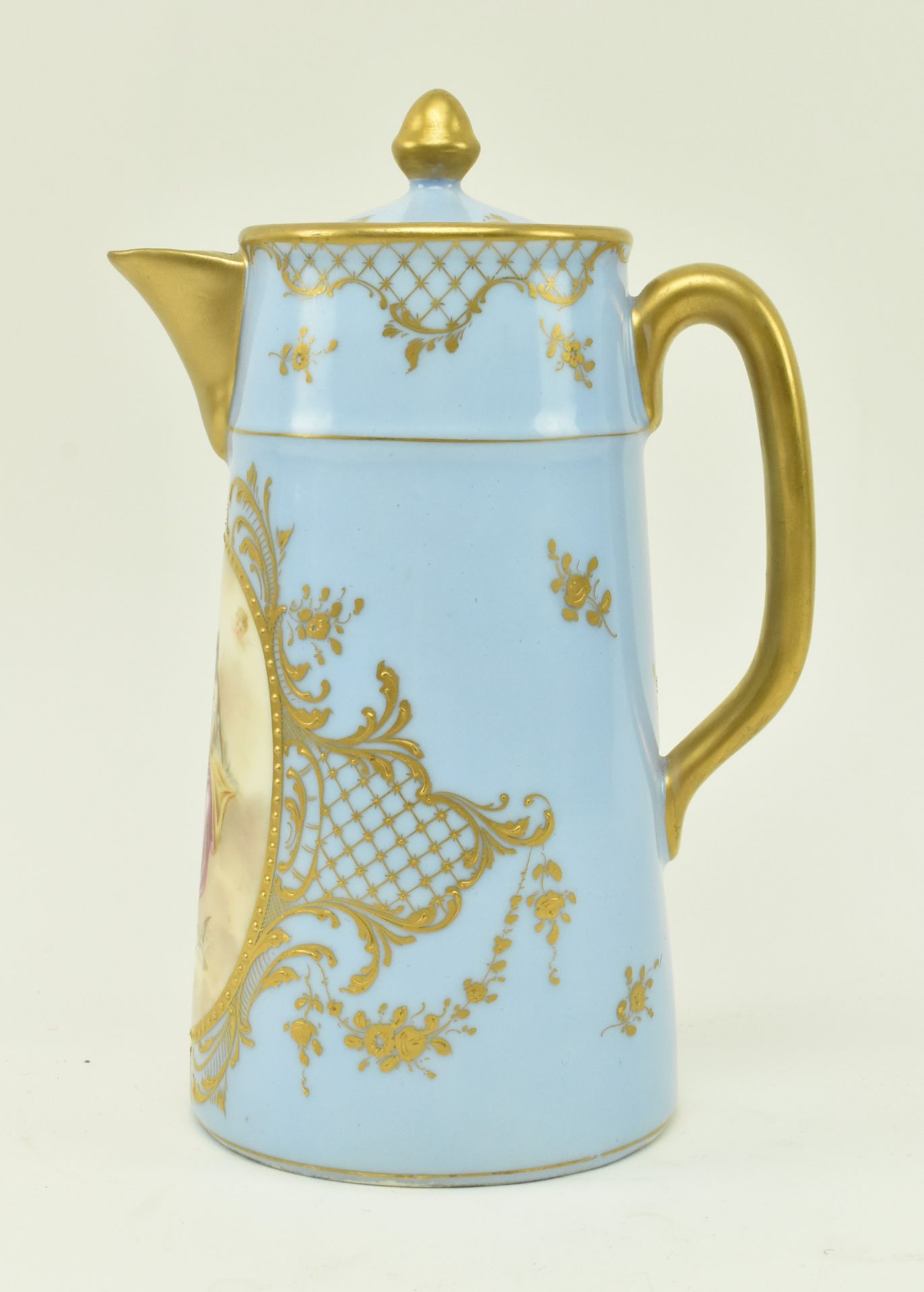 DRESDEN - EARLY 20TH CENTURY PORCELAIN CHOCOLATE POT - Image 2 of 9