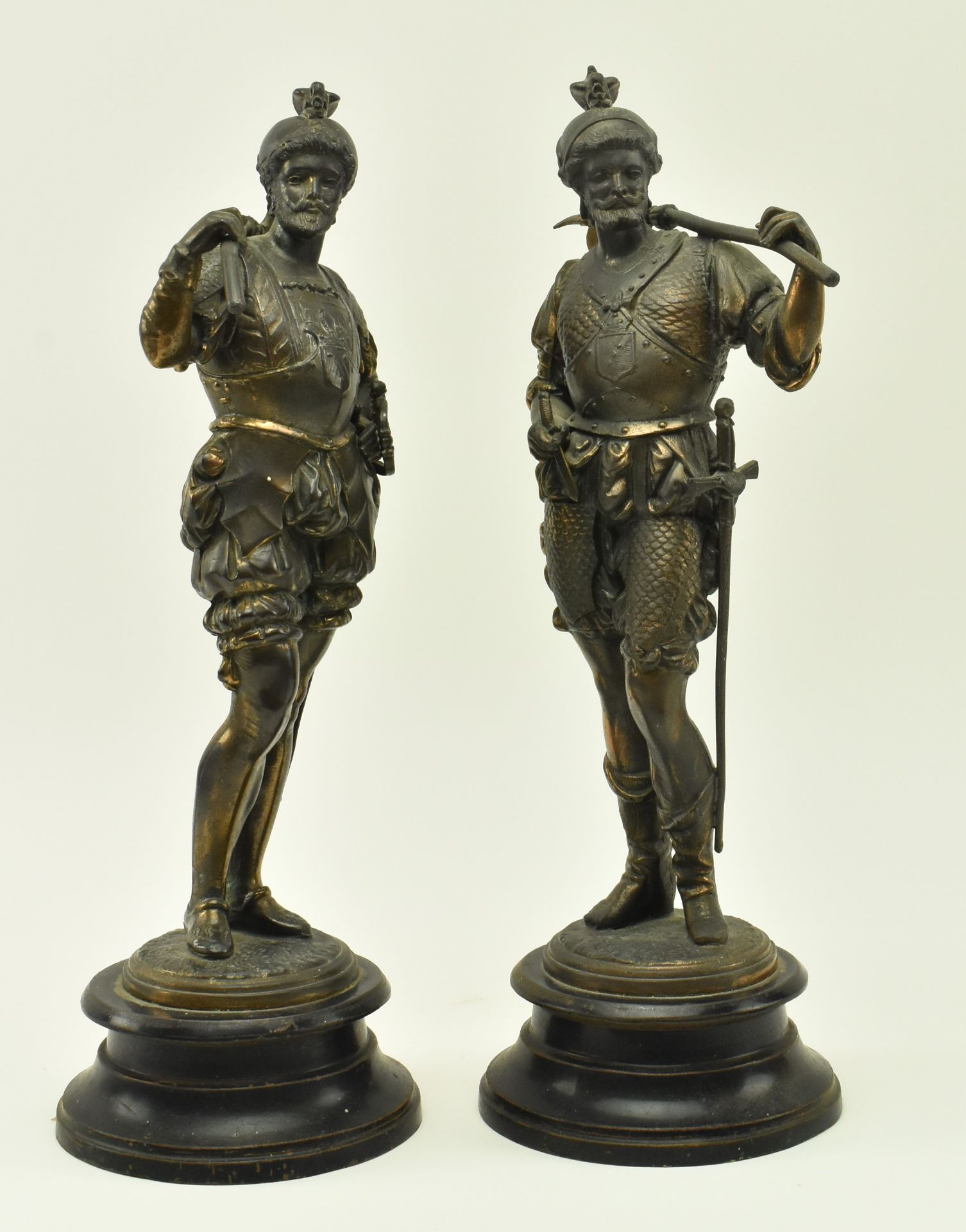 PAIR OF EARLY 20TH CENTURY RENAISSANCE STYLE FIGURINES