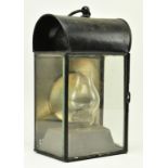 BELIEVED FRENCH 19TH CENTURY TOLEWARE WALL GAS LANTERN