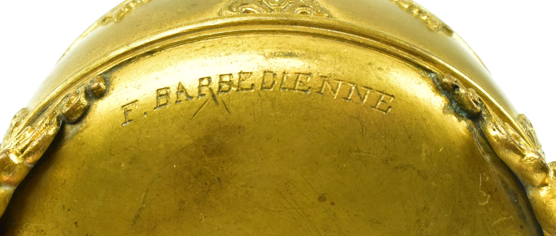 F. BARBEDIENNE (1810-1892) - BELLE EPOQUE BRASS TRINKET BOX - Bild 4 aus 5