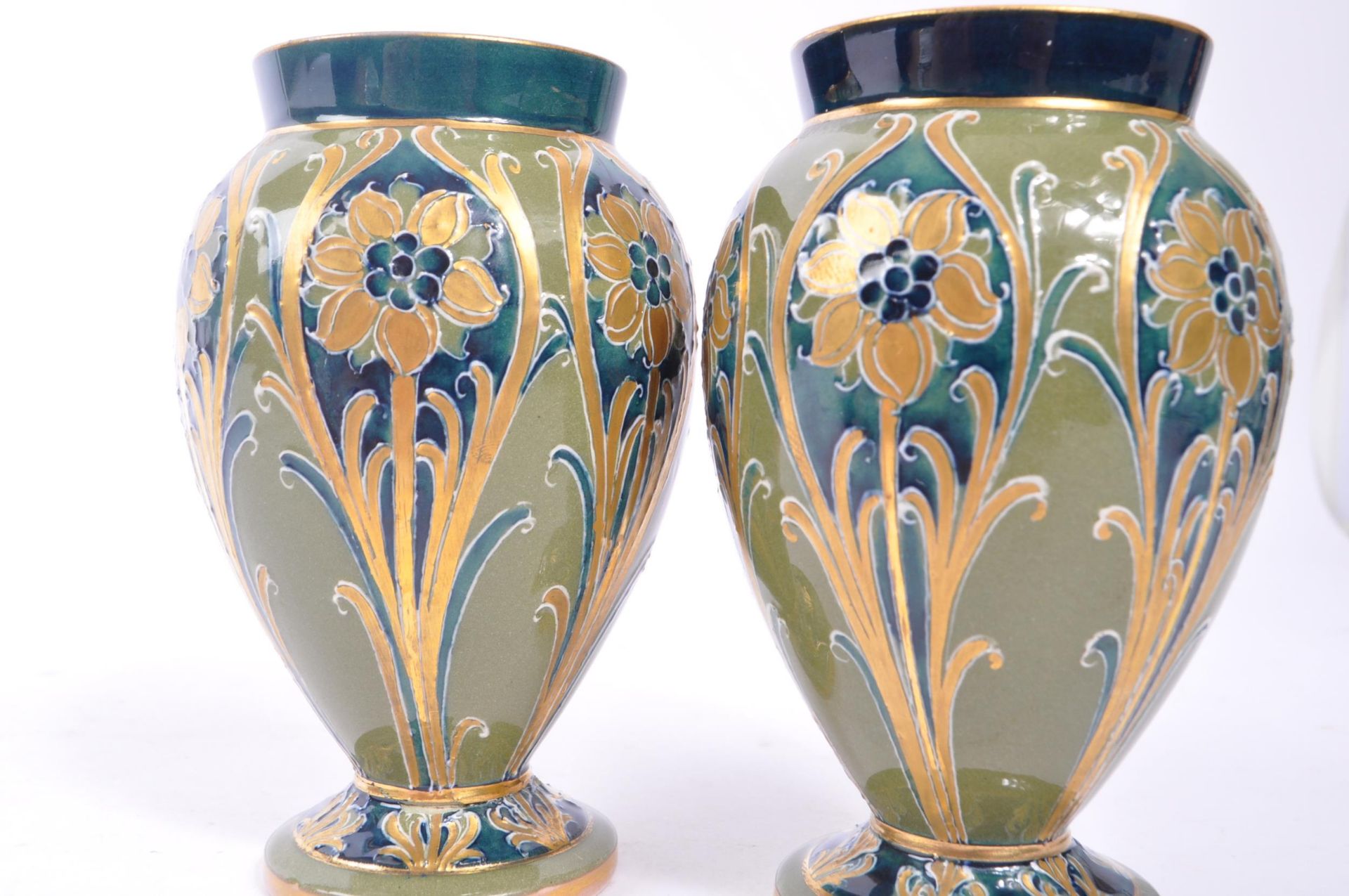 WILLIAM MOORCROFT FOR MACINTYRE - TWO ART NOUVEAU VASES - Bild 5 aus 5