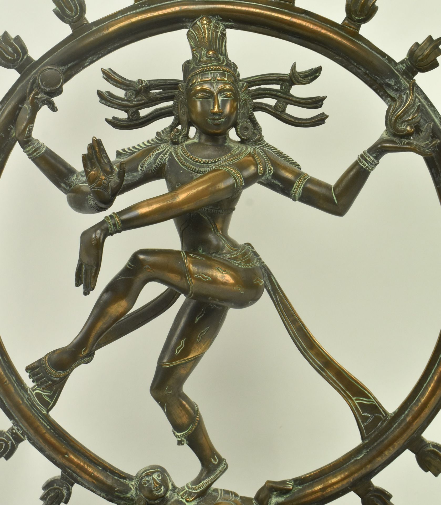 LATE 19TH CENTURY INDIAN DANCING SHIVA BRONZE TEMPLE STATUE - Image 2 of 7
