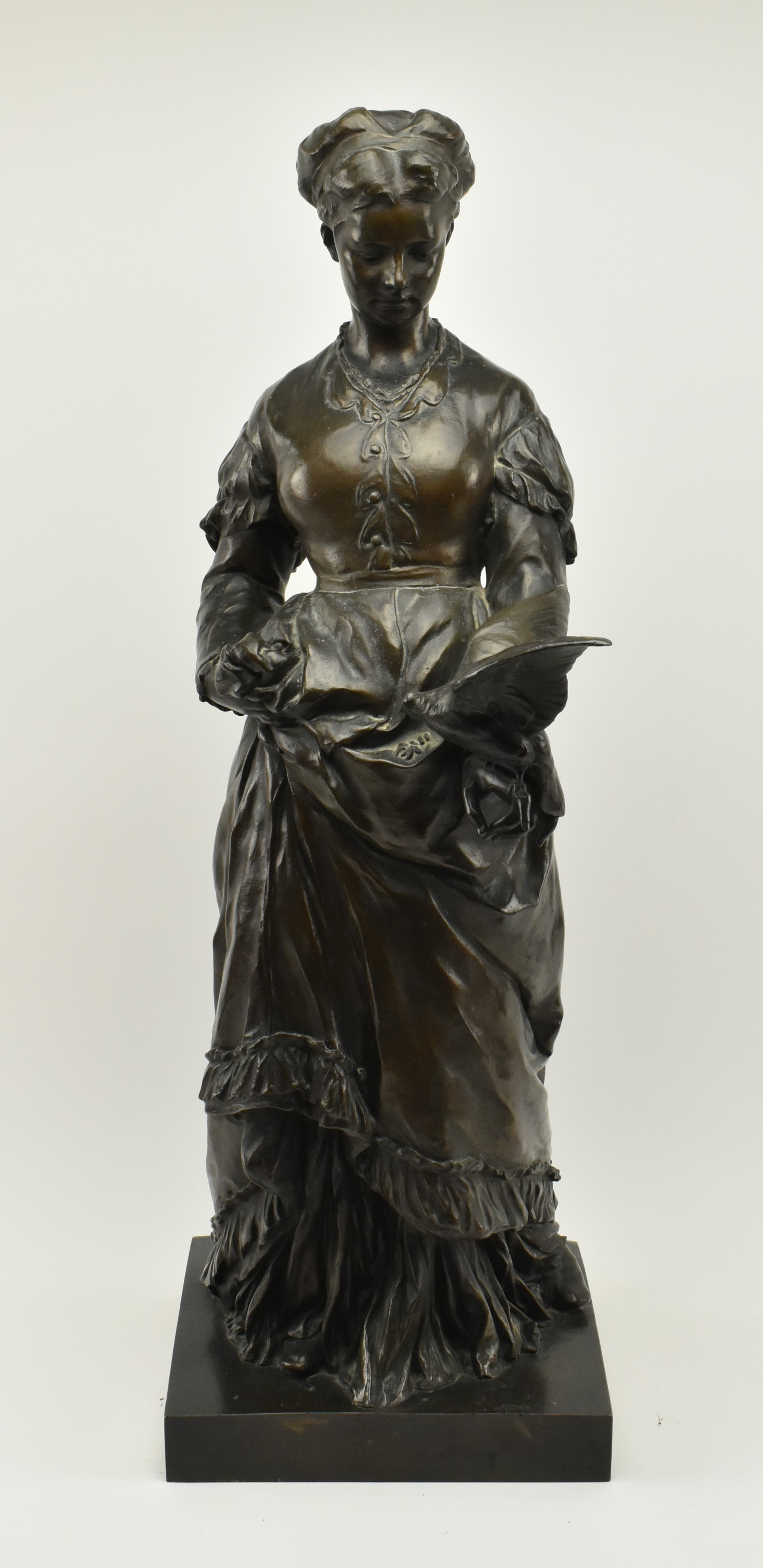 AFTER CHRISTOPH LENZ (1829-1915) - LARGE CAST BRONZE SCULPTURE - Image 2 of 7