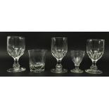 COLLECTION OF 19TH CENTURY CUT GLASSWARE
