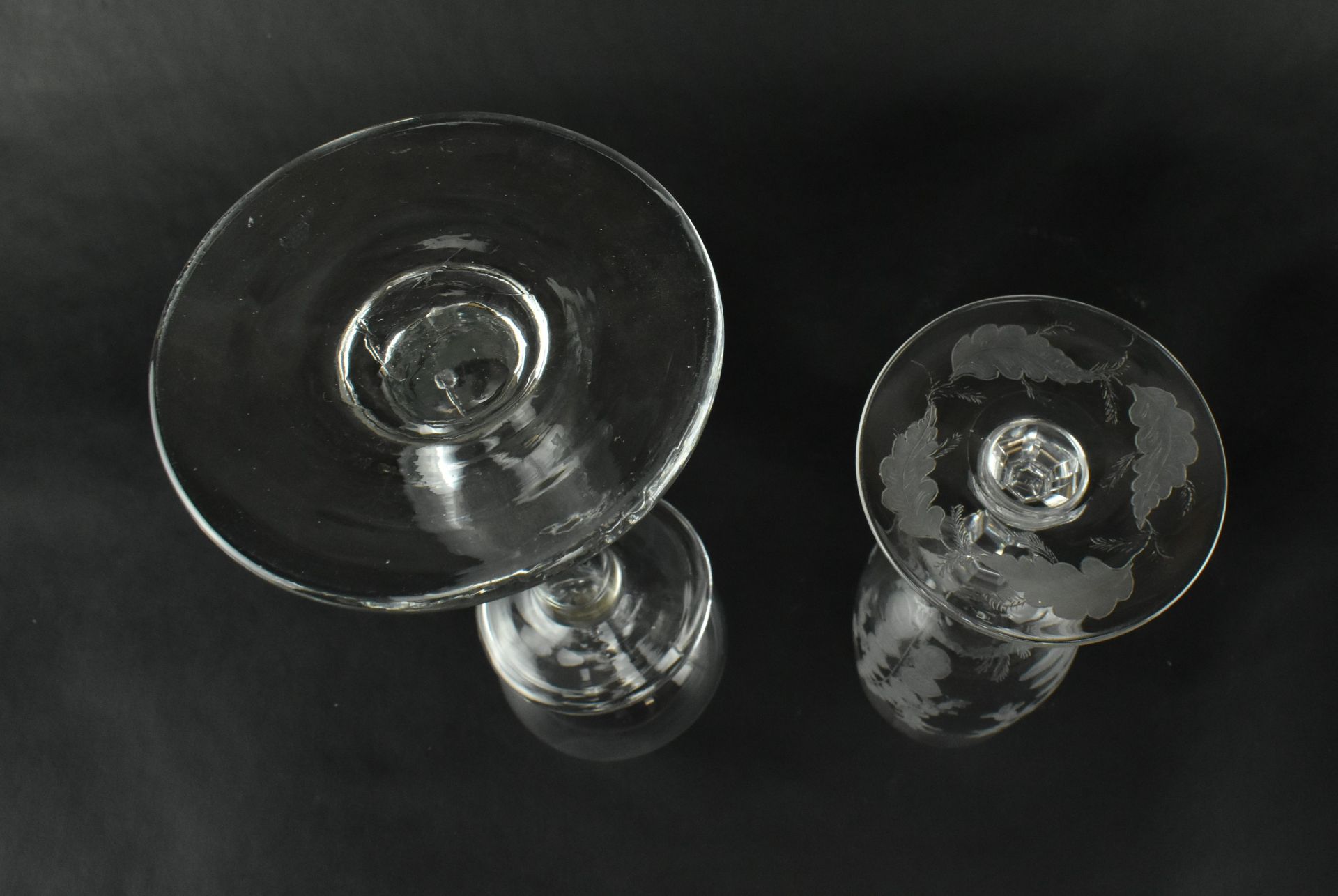 SEVEN 19TH CENTURY HAND MADE GLASSWARE ITEMS - Bild 15 aus 15