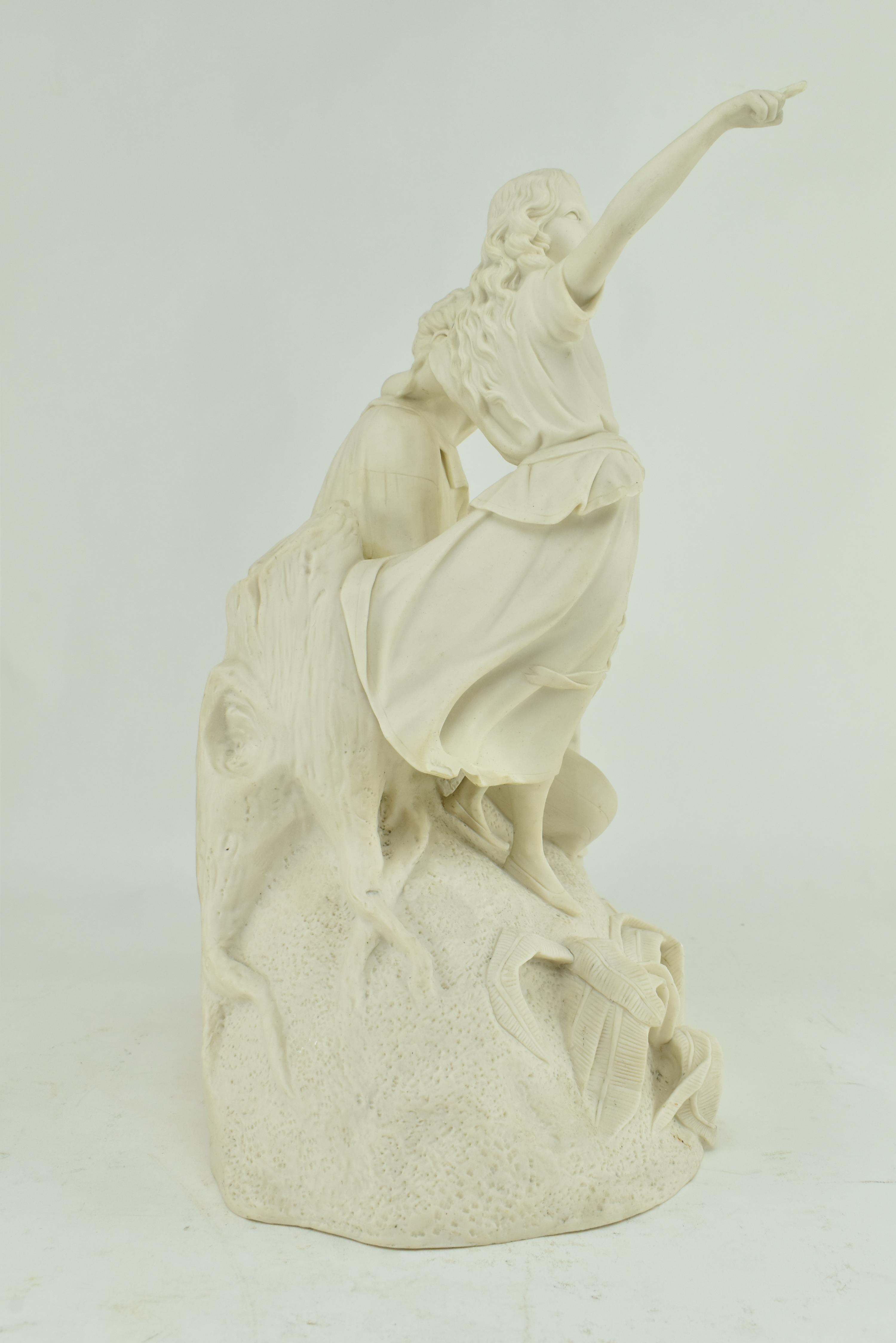 AFTER WORCESTER - PARIAN PORCELAIN FIGURE OF UNCLE TOM & EVA - Image 2 of 6