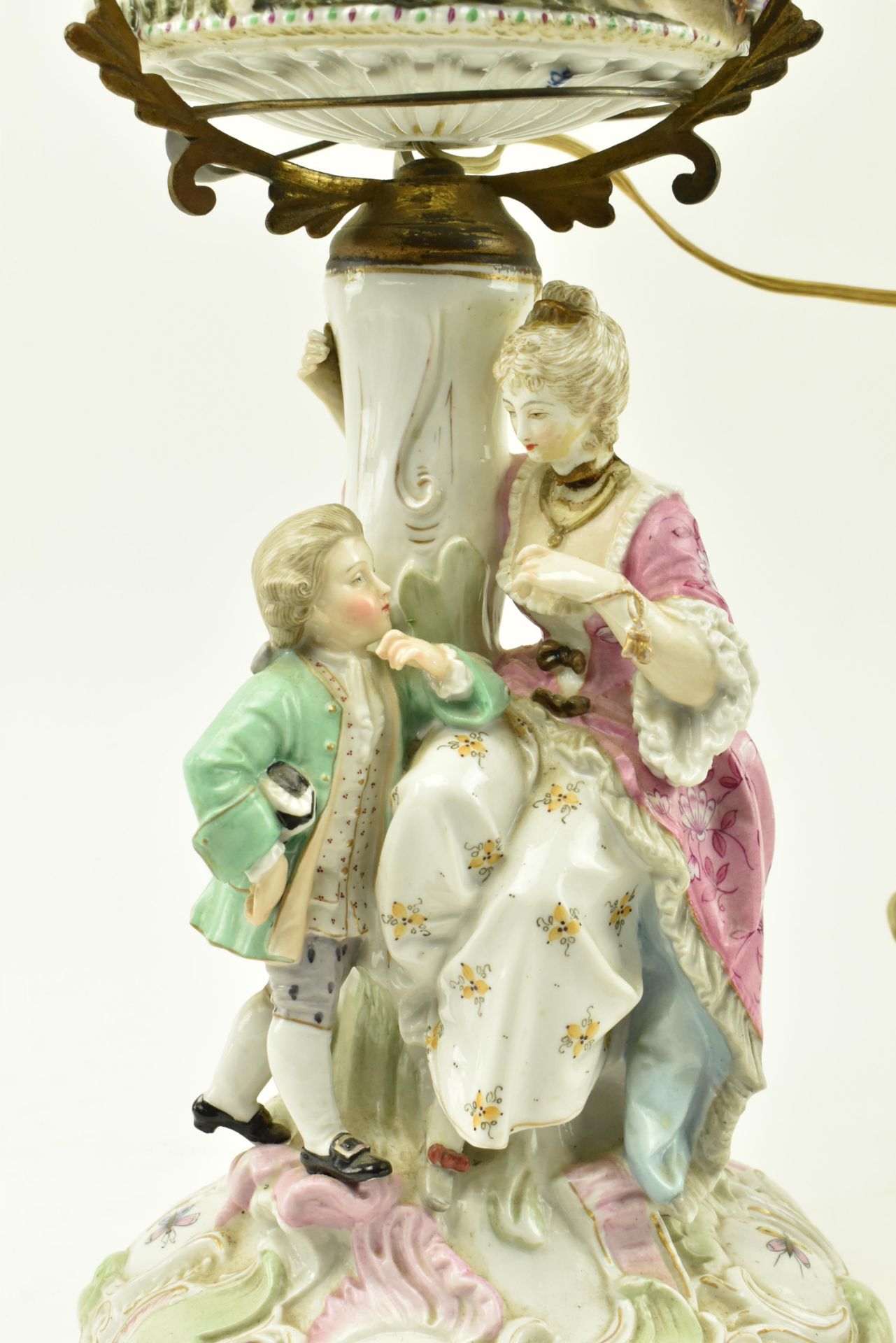 LATE 19TH CENTURY LUIGI TINELLI SAN CRISTOFORO CERAMIC LAMP - Bild 6 aus 9
