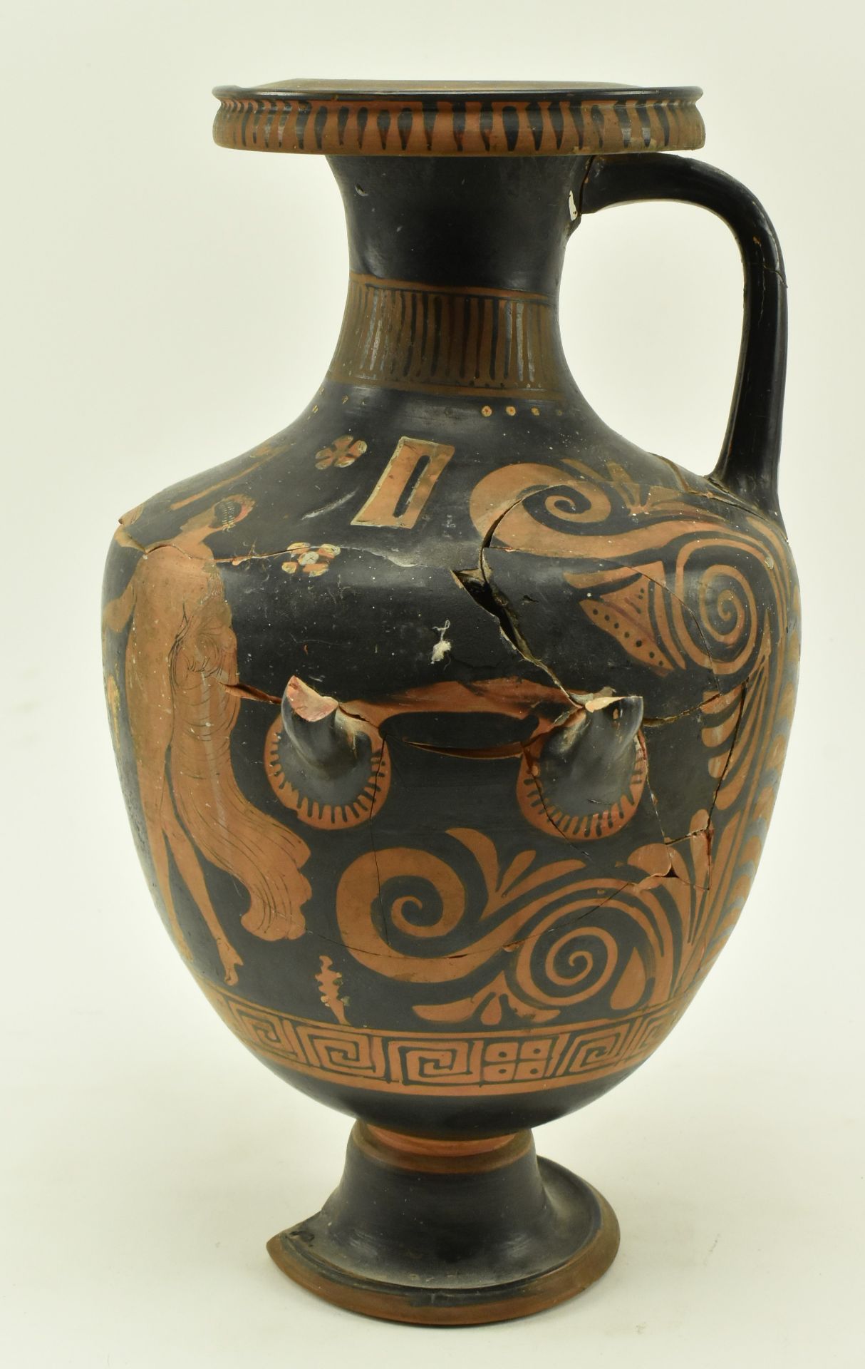 AFTER APULIAN (GREEK) - HAND PAINTED TERRACOTTA HYDRIA VASE - Image 4 of 9