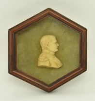 BELIEVED FRENCH 19TH CENTURY WAX RELIEF PORTRAIT OF NAPOLEON
