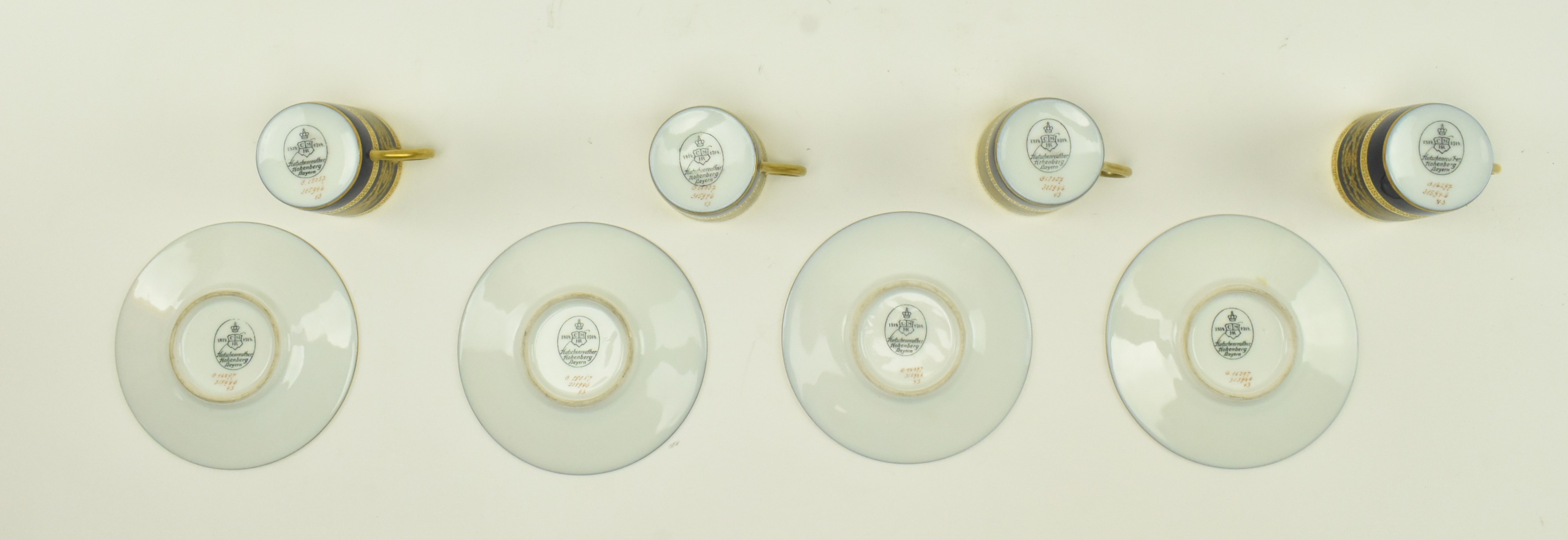 HUTSCHENEREUTHER - EARLY 20TH CENTURY CHINA CUPS & SAUCERS - Image 5 of 6