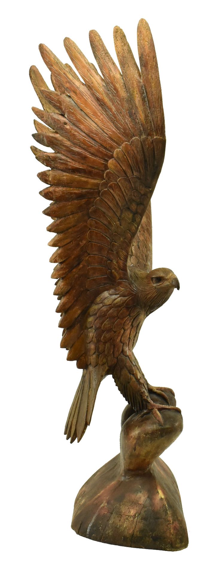 SWISS BLACK FOREST EARLY 20TH CENTURY CARVED WOOD EAGLE - Image 2 of 8