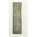 20TH CENTURY DUPONT DIAMOND PATTERN SILVER PLATED LIGHTER