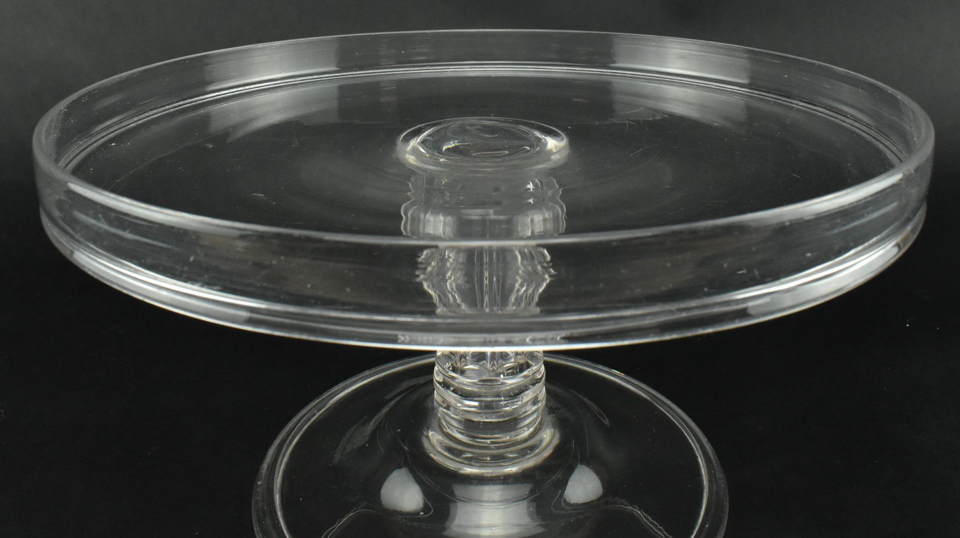 EARLY 19TH CENTURY HAND BLOWN GLASS SILESIAN TAZZA - Image 5 of 8