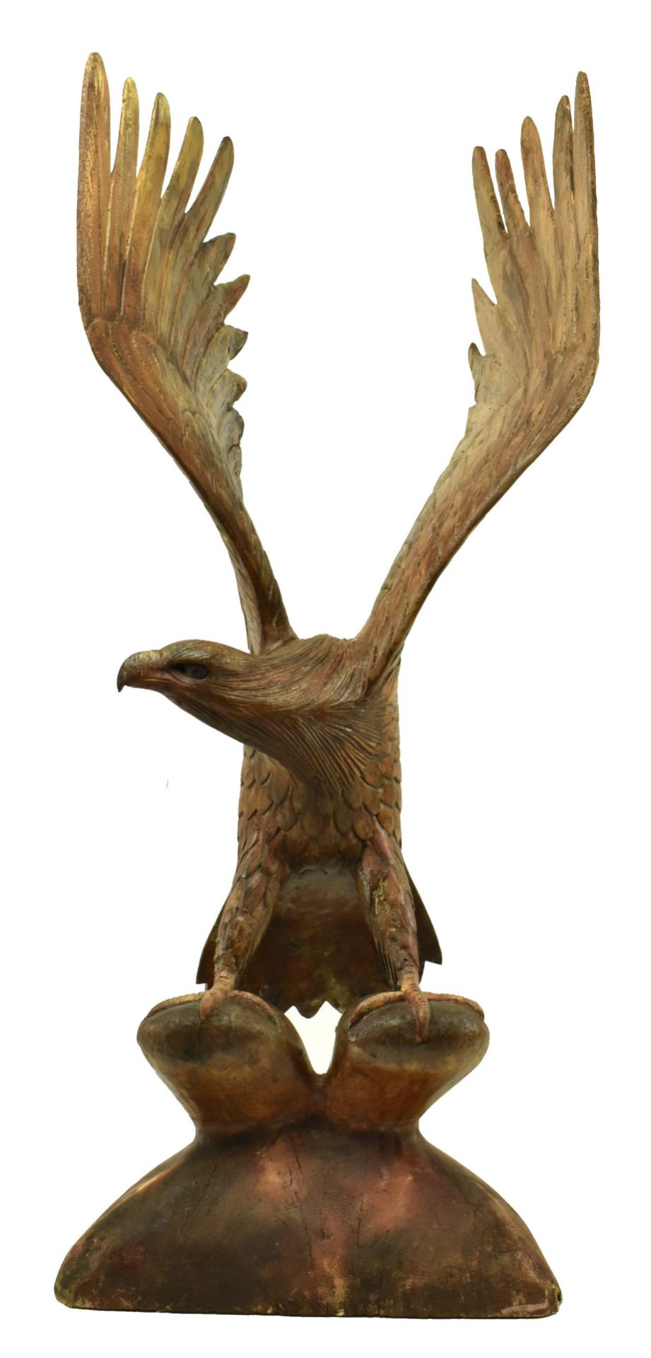 SWISS BLACK FOREST EARLY 20TH CENTURY CARVED WOOD EAGLE