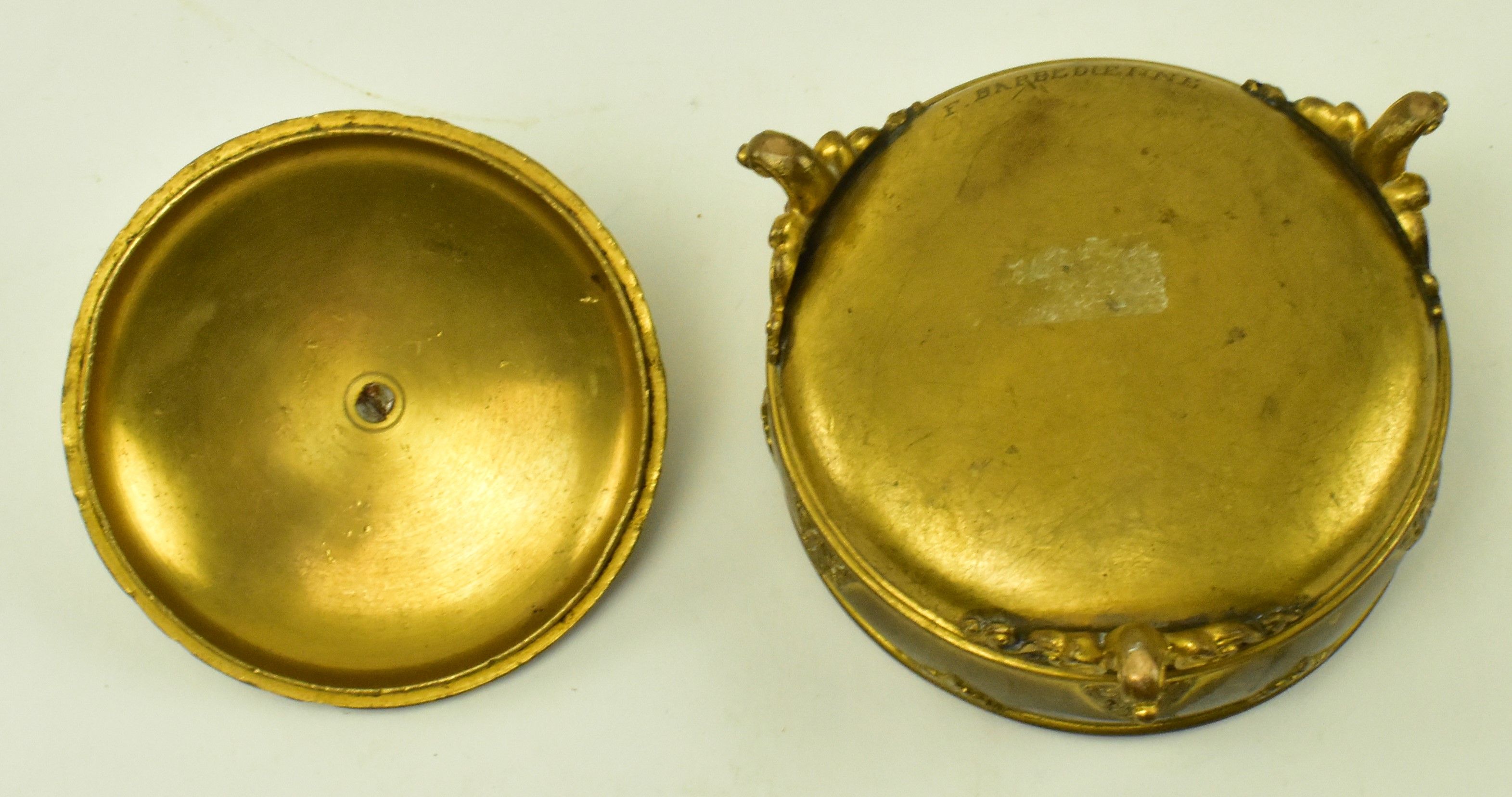 F. BARBEDIENNE (1810-1892) - BELLE EPOQUE BRASS TRINKET BOX - Image 5 of 5