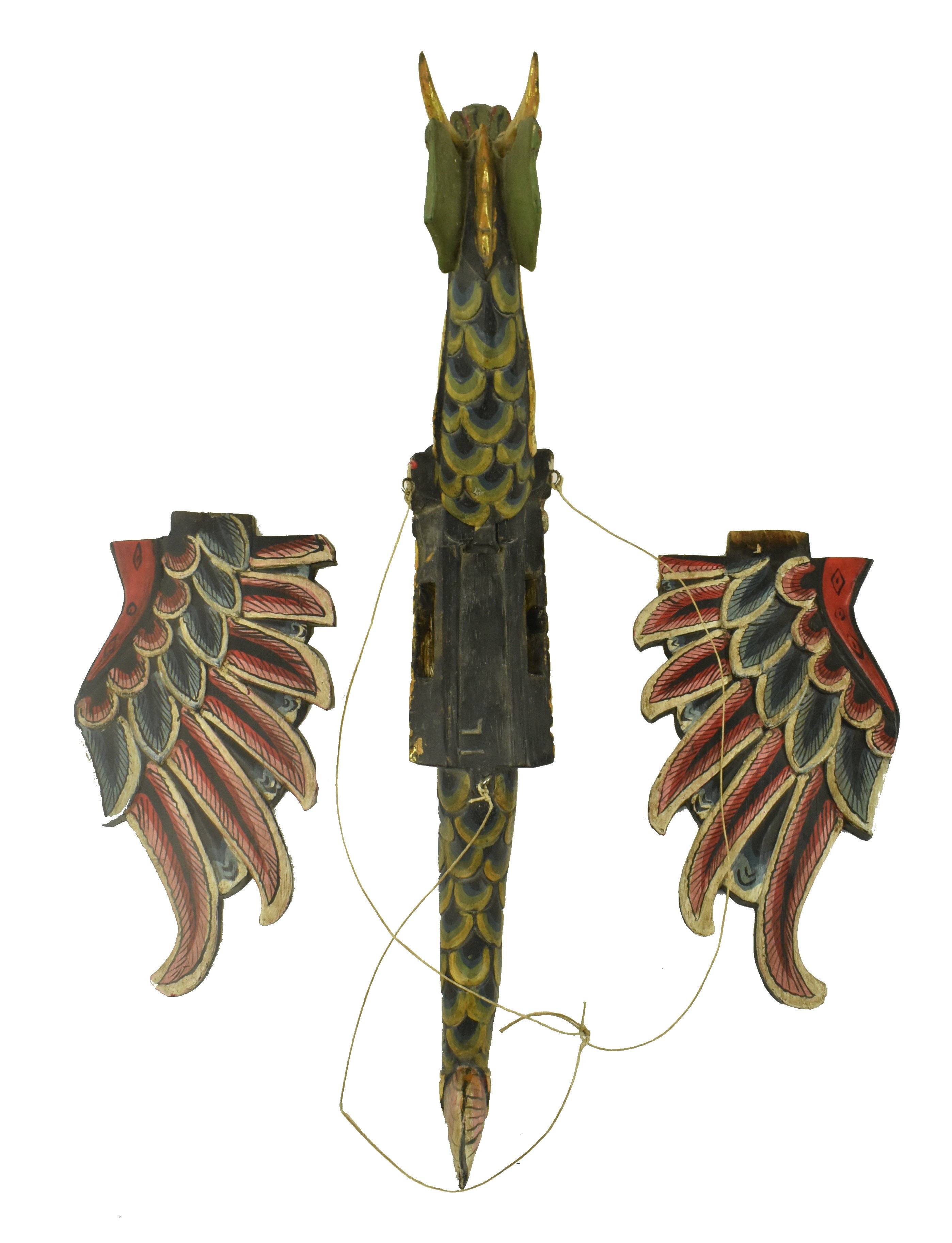 TWO INDIAN STYLE HANGING MID CENTURY ANIMAL MOBILES - Image 4 of 6
