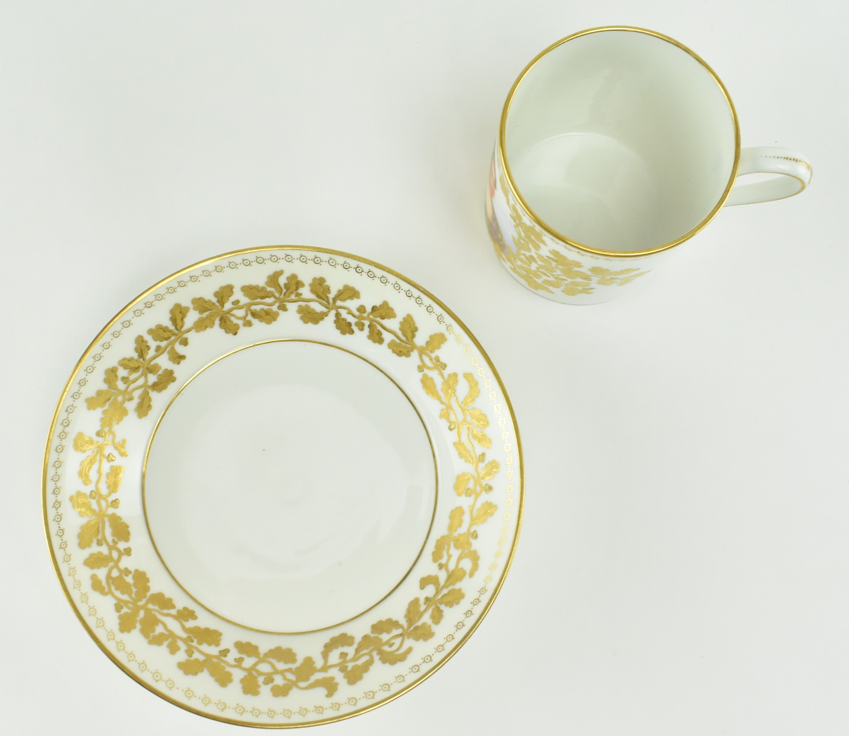 FRENCH - SEVRES LOUIS PHILIPPE - M. DE PARABIRE CUP & SAUCER - Image 5 of 8