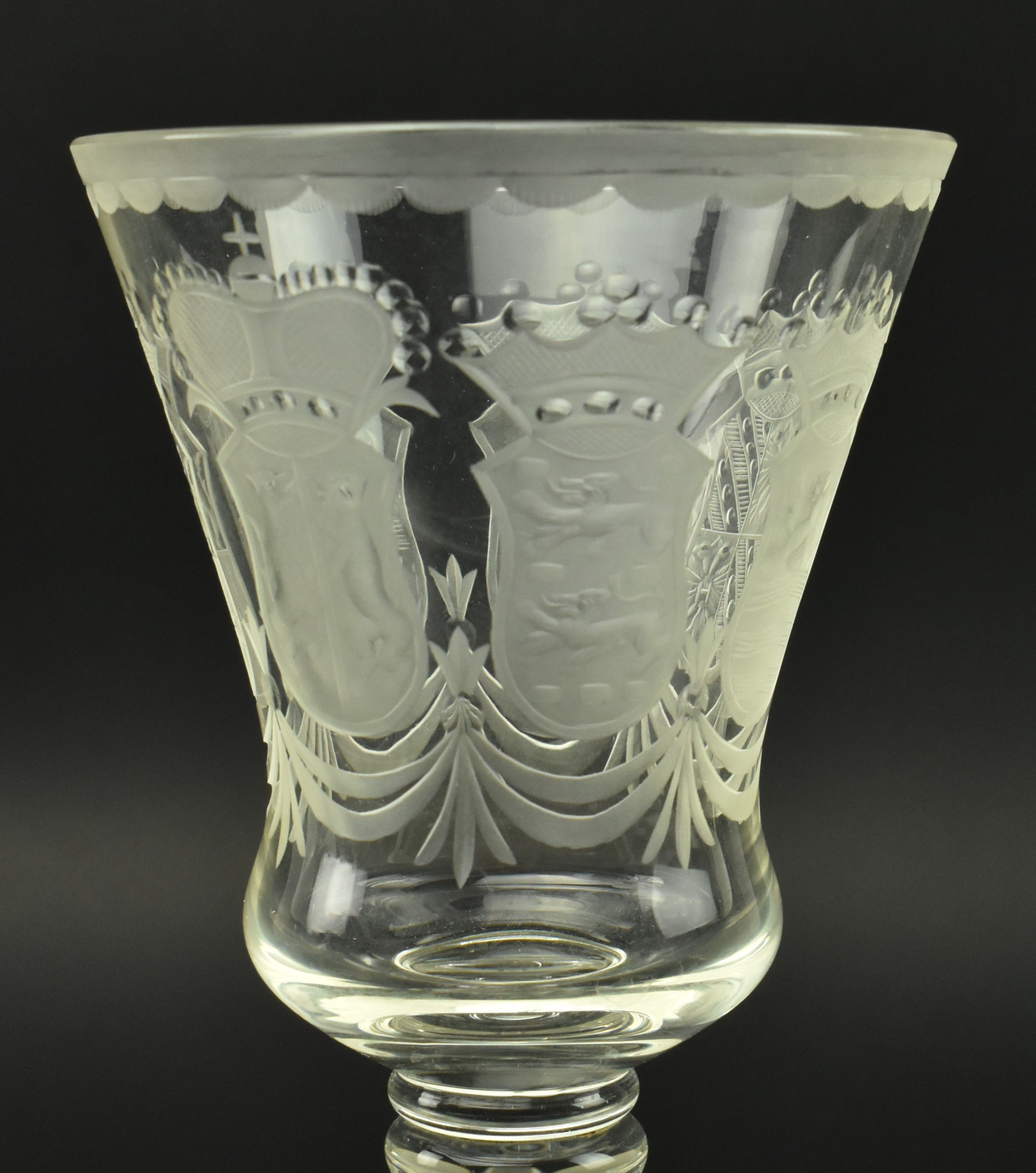 DUTCH LATE 18TH CENTURY ENGRAVED SEVEN PROVINCES GOBLET - Image 3 of 6