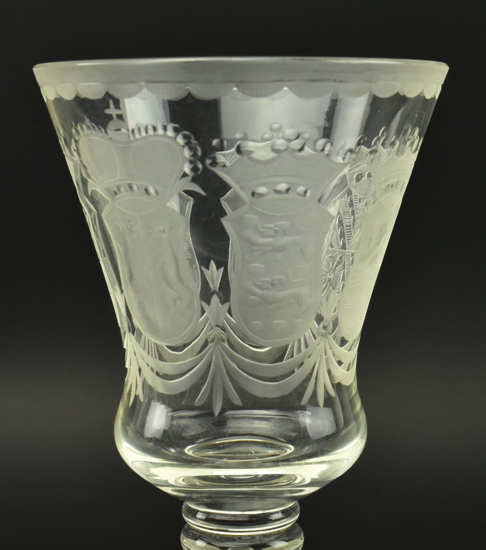 DUTCH LATE 18TH CENTURY ENGRAVED SEVEN PROVINCES GOBLET - Bild 3 aus 6