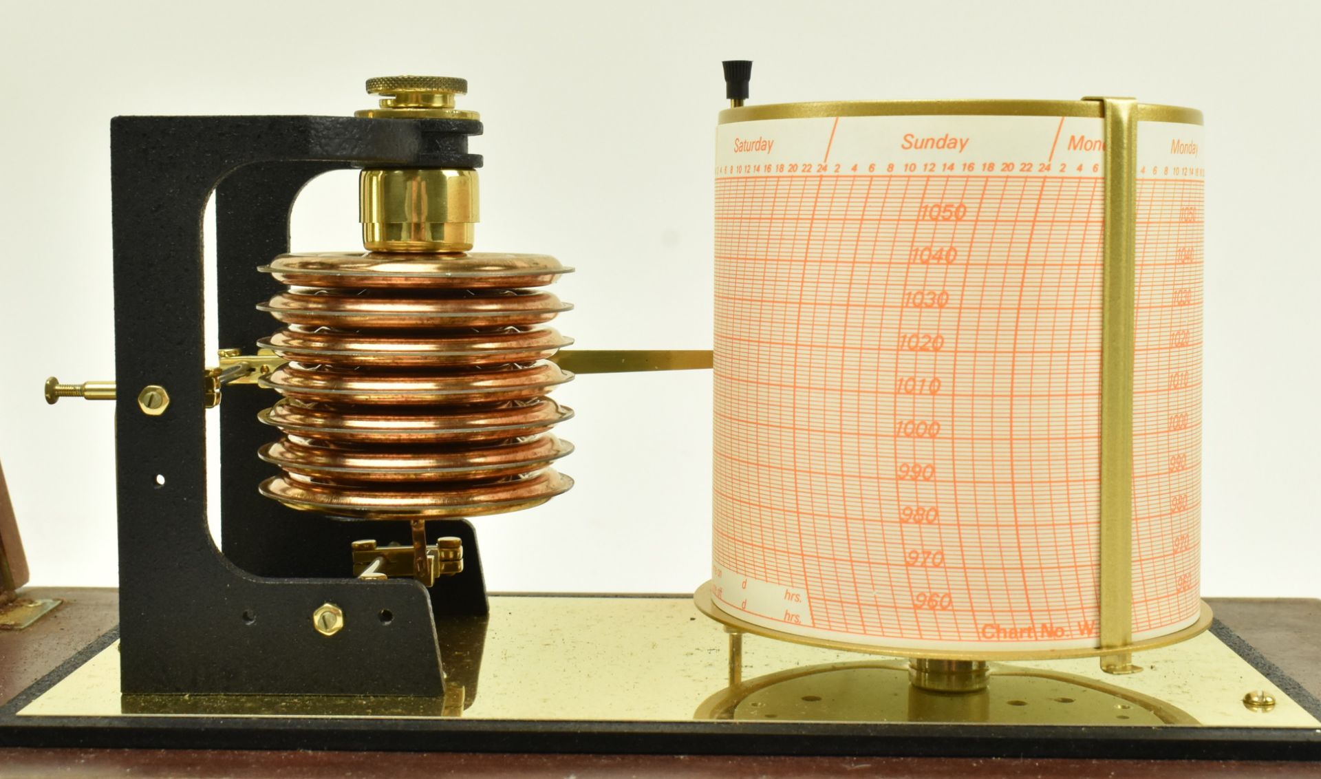 FISCHER, GERMANY - 20TH CENTURY CASED MARINE BAROGRAPH - Image 3 of 7