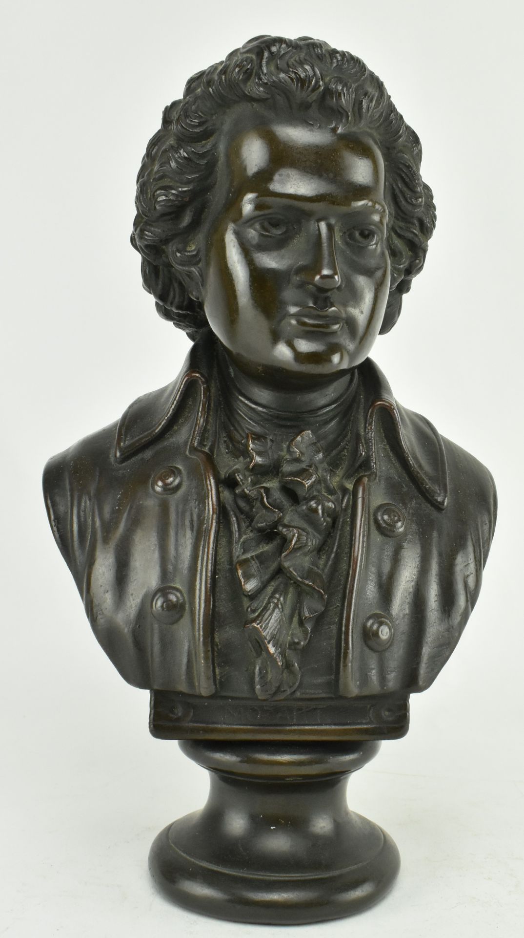 CIRCA 1900 CAST BRONZE BUST OF AMADEUS MOZART