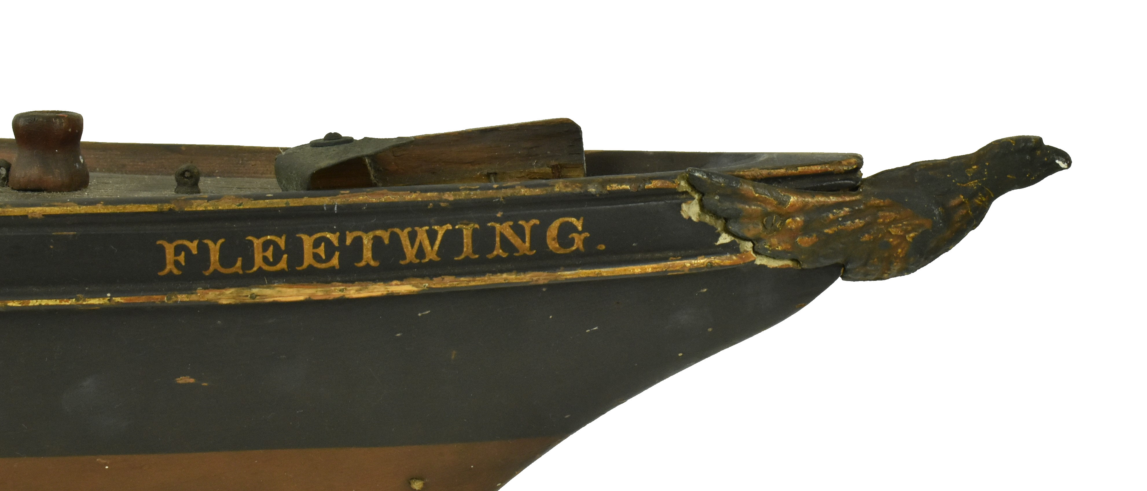USA 19TH CENTURY SHIPWRIGHTS MODEL OF SCHOONER FLEETWING - Image 2 of 9