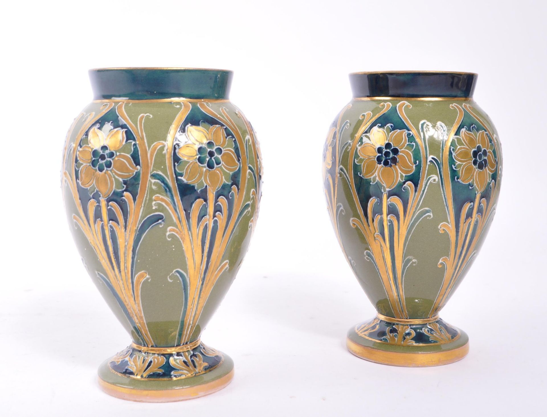 WILLIAM MOORCROFT FOR MACINTYRE - TWO ART NOUVEAU VASES - Image 2 of 5