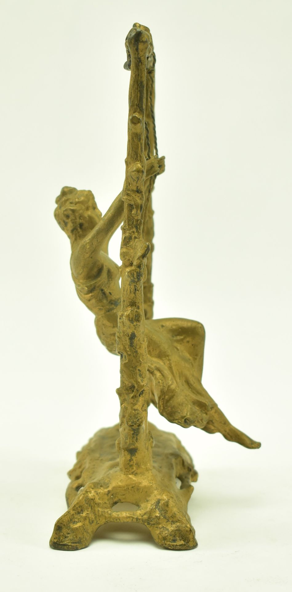 AFTER AUGUSTE MOREAU - ART DECO STYLE BRONZE GIRL ON SWING - Image 2 of 6