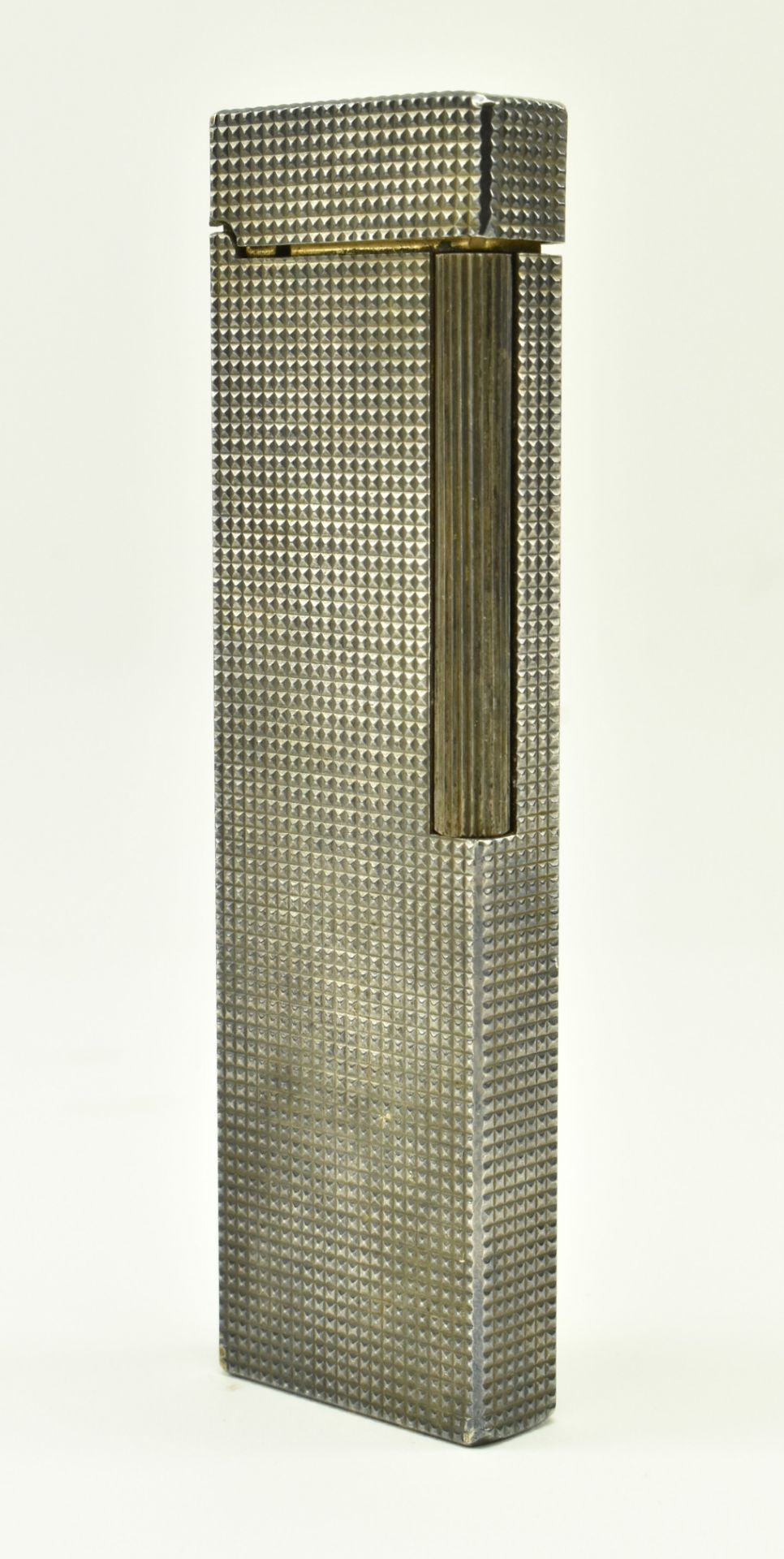 20TH CENTURY DUPONT DIAMOND PATTERN SILVER PLATED LIGHTER - Bild 6 aus 6