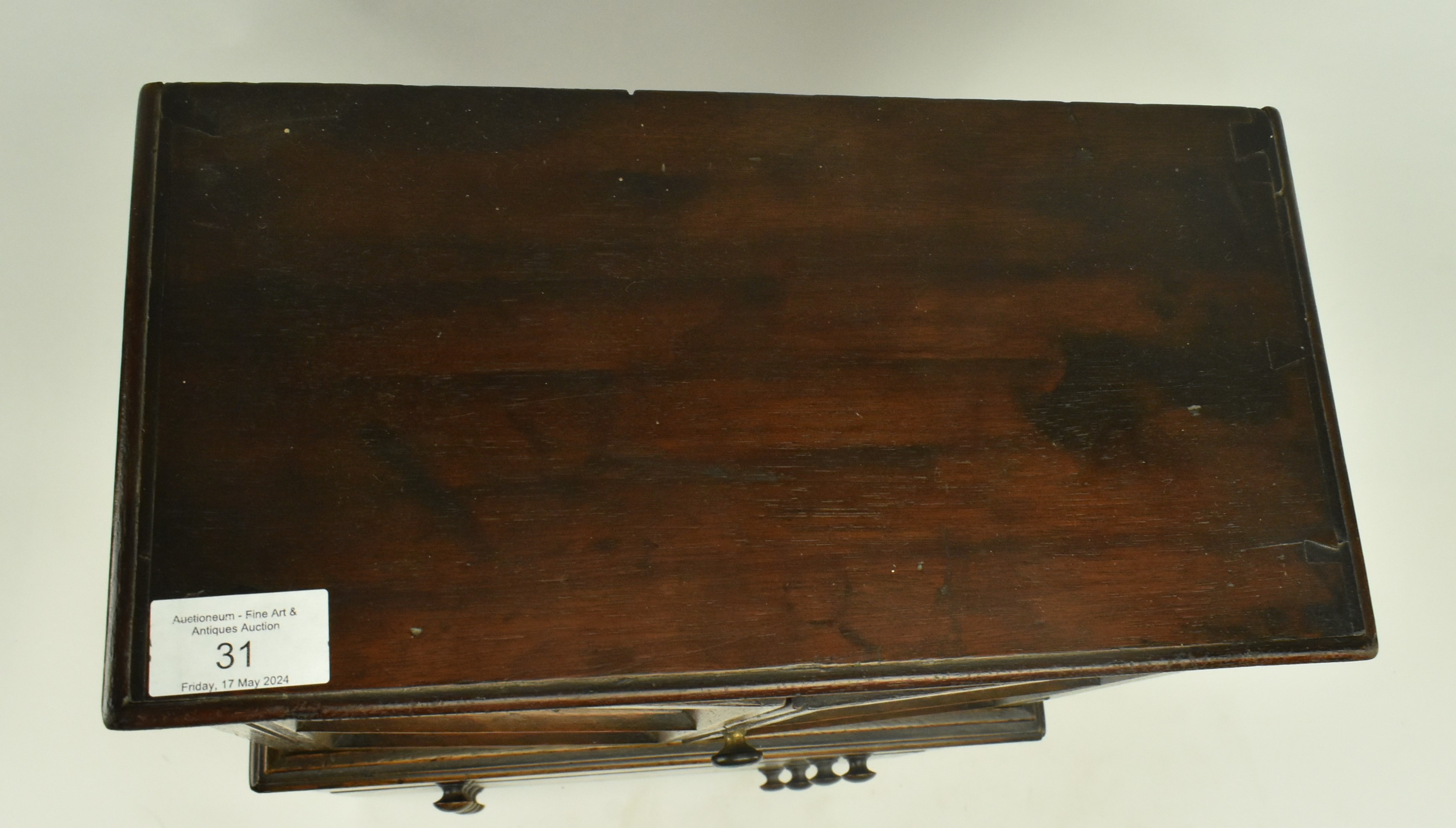 19TH CENTURY MAHOGANY APPRENTICE CABINET ON CHEST - Image 2 of 6