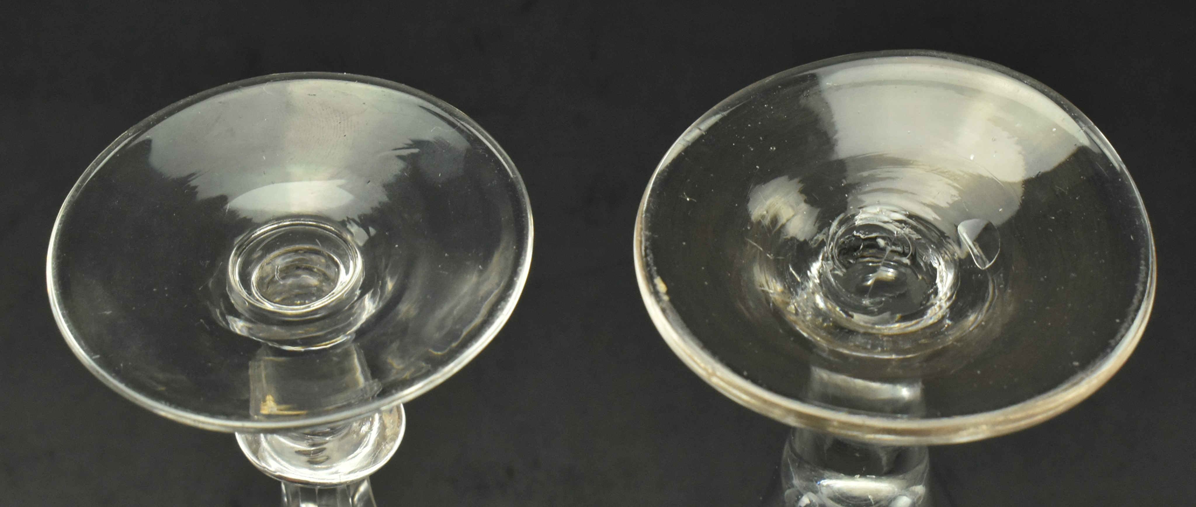 NINE LATE GEORGE III & LATER HAND BLOWN DRINKING GLASSES - Image 10 of 10