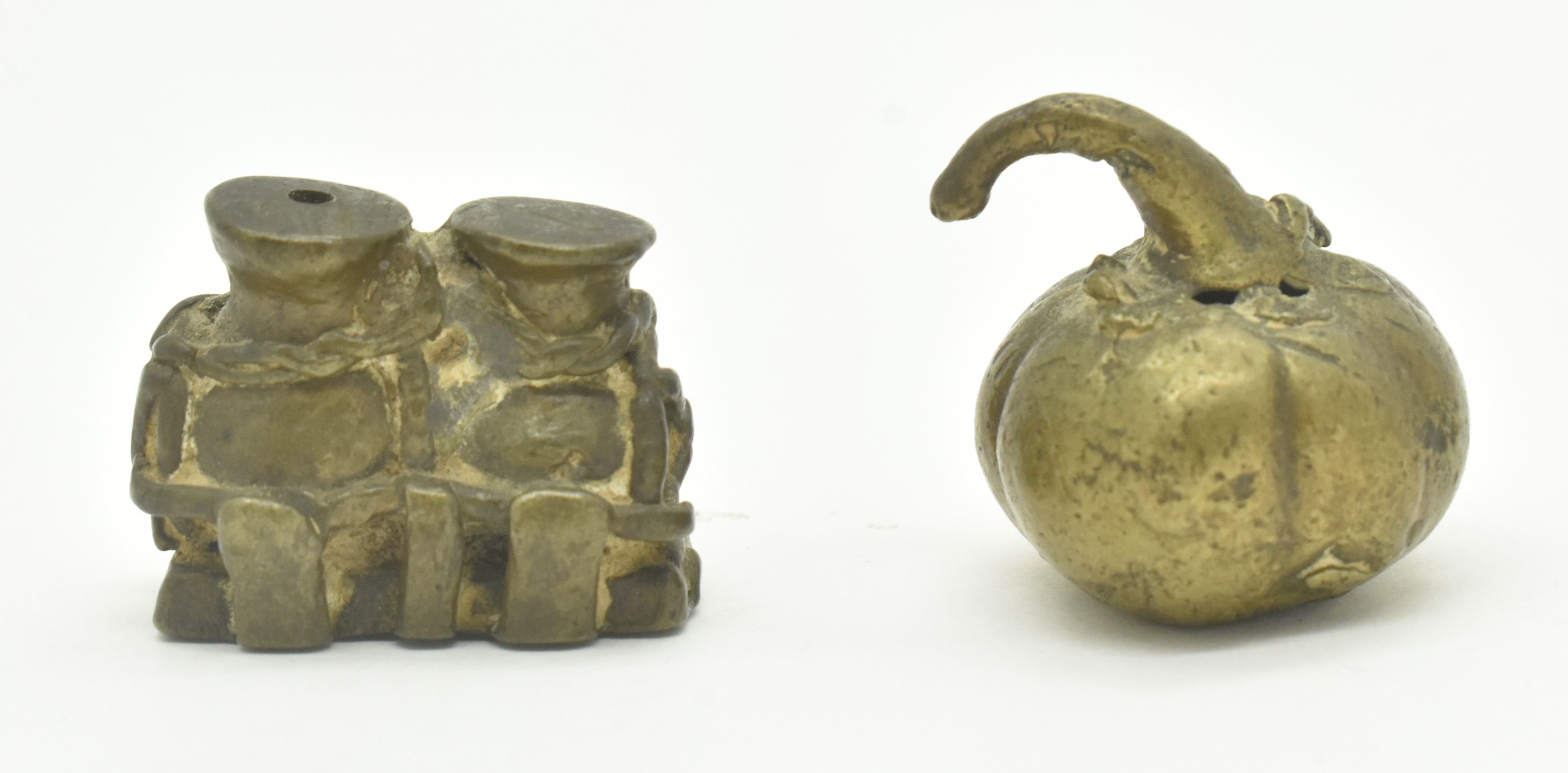 COLLECTION OF FIVE AFRICAN GHANA ASHANTI AKAN GOLD WEIGHTS - Image 6 of 8