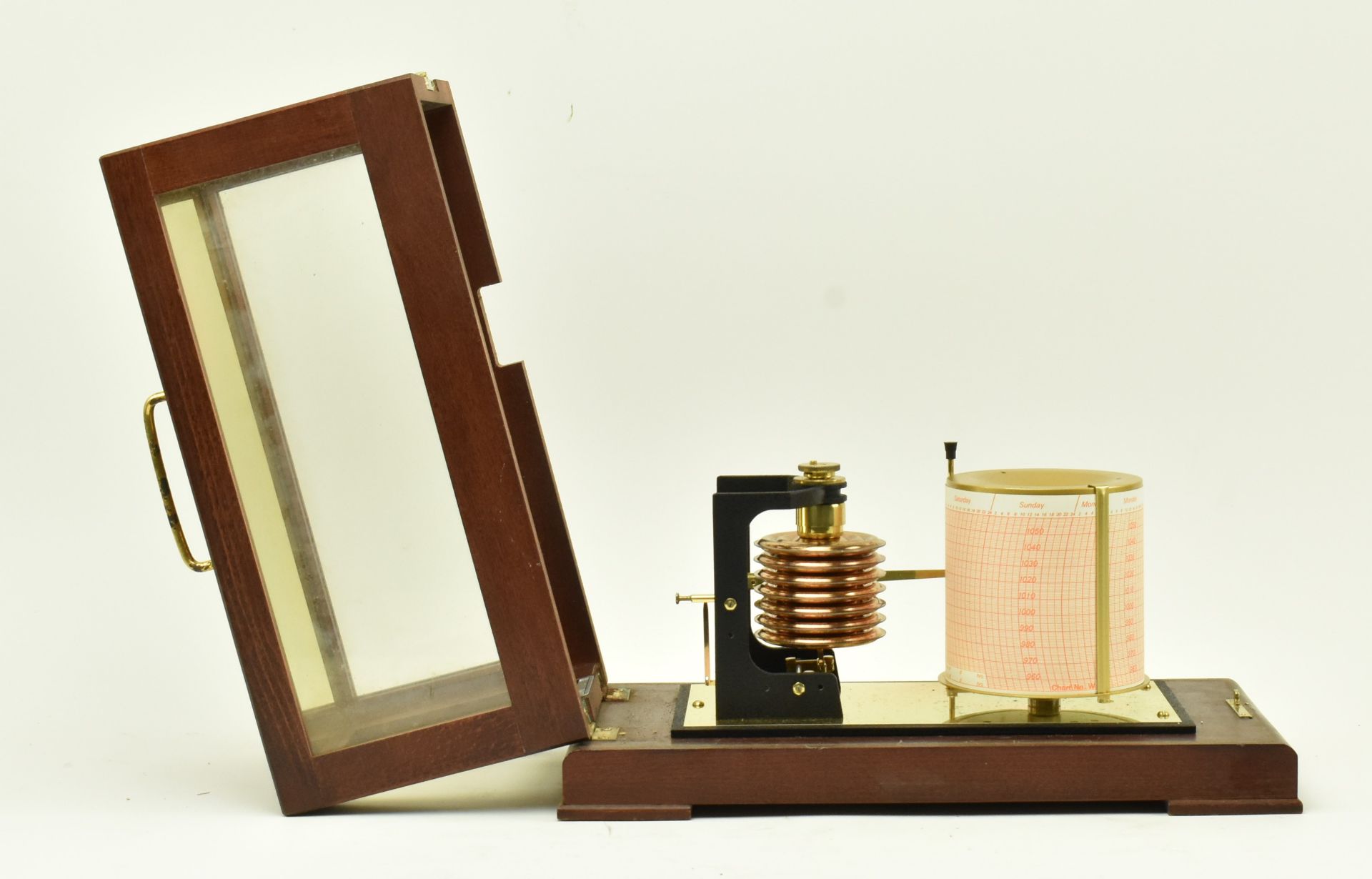 FISCHER, GERMANY - 20TH CENTURY CASED MARINE BAROGRAPH - Bild 2 aus 7