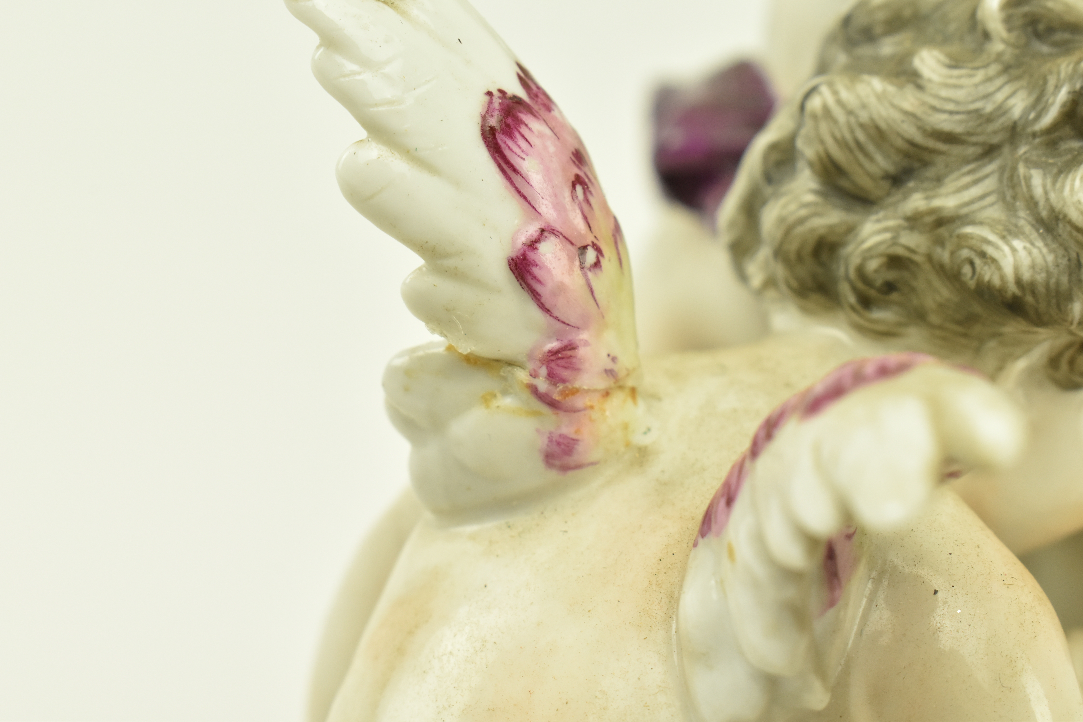 BELIEVED RUDOLSTADT - C1900 PORCELAIN CHERUBS CENTREPIECE - Image 6 of 7