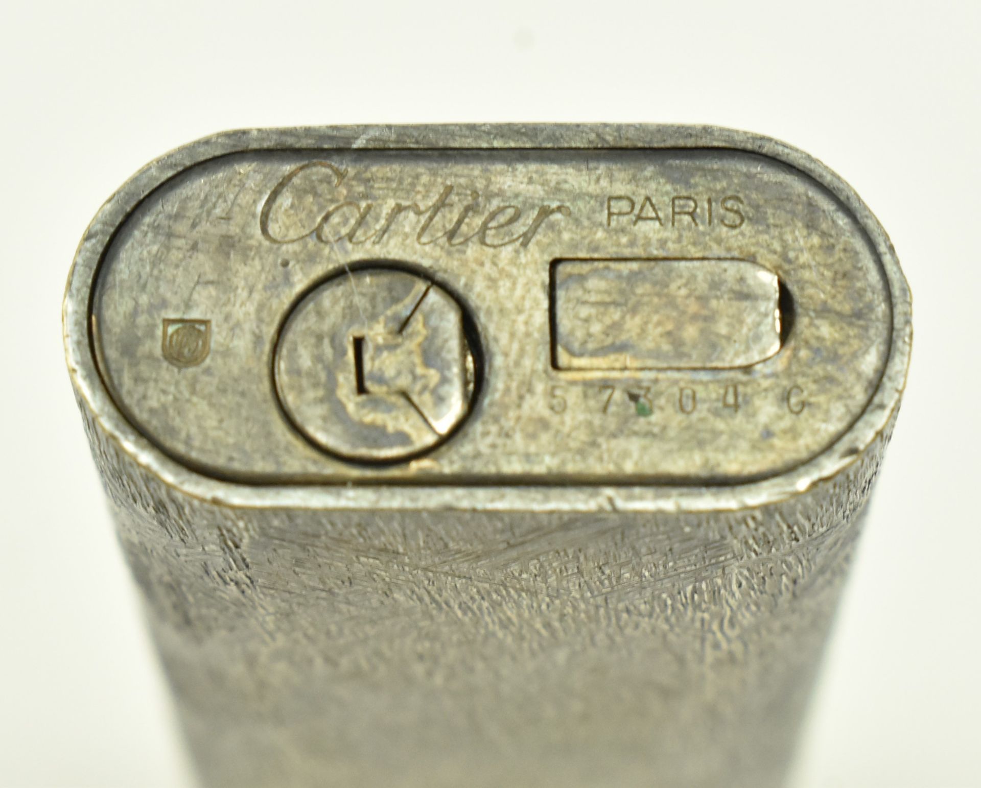 20TH CENTURY CARTIER BRUSHED SILVER PLATED LIGHTER - Image 5 of 5