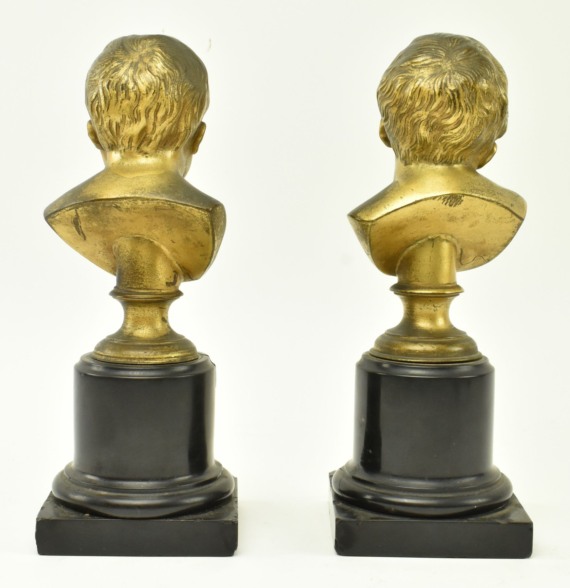 PAIR OF VICTORIAN 19TH CENTURY BRONZE CRYING INFANT BUSTS - Bild 3 aus 7