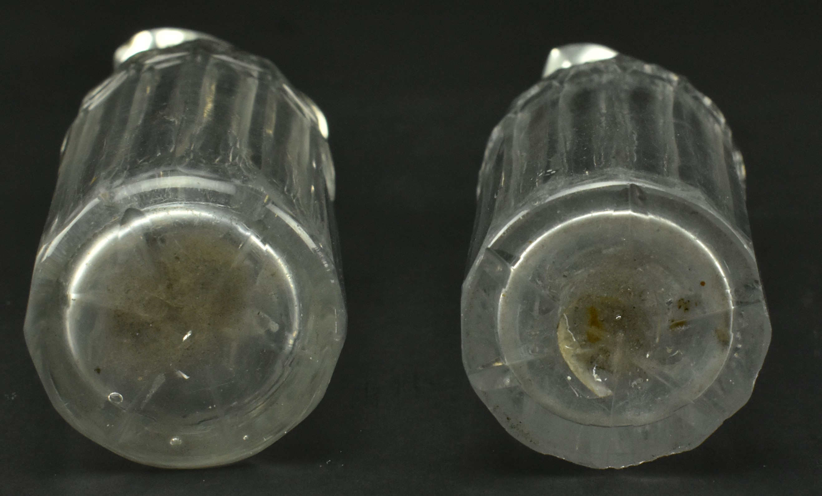 SEVEN 19TH CENTURY SILVER MOUNTED GLASS CRUET BOTTLES - Image 8 of 13