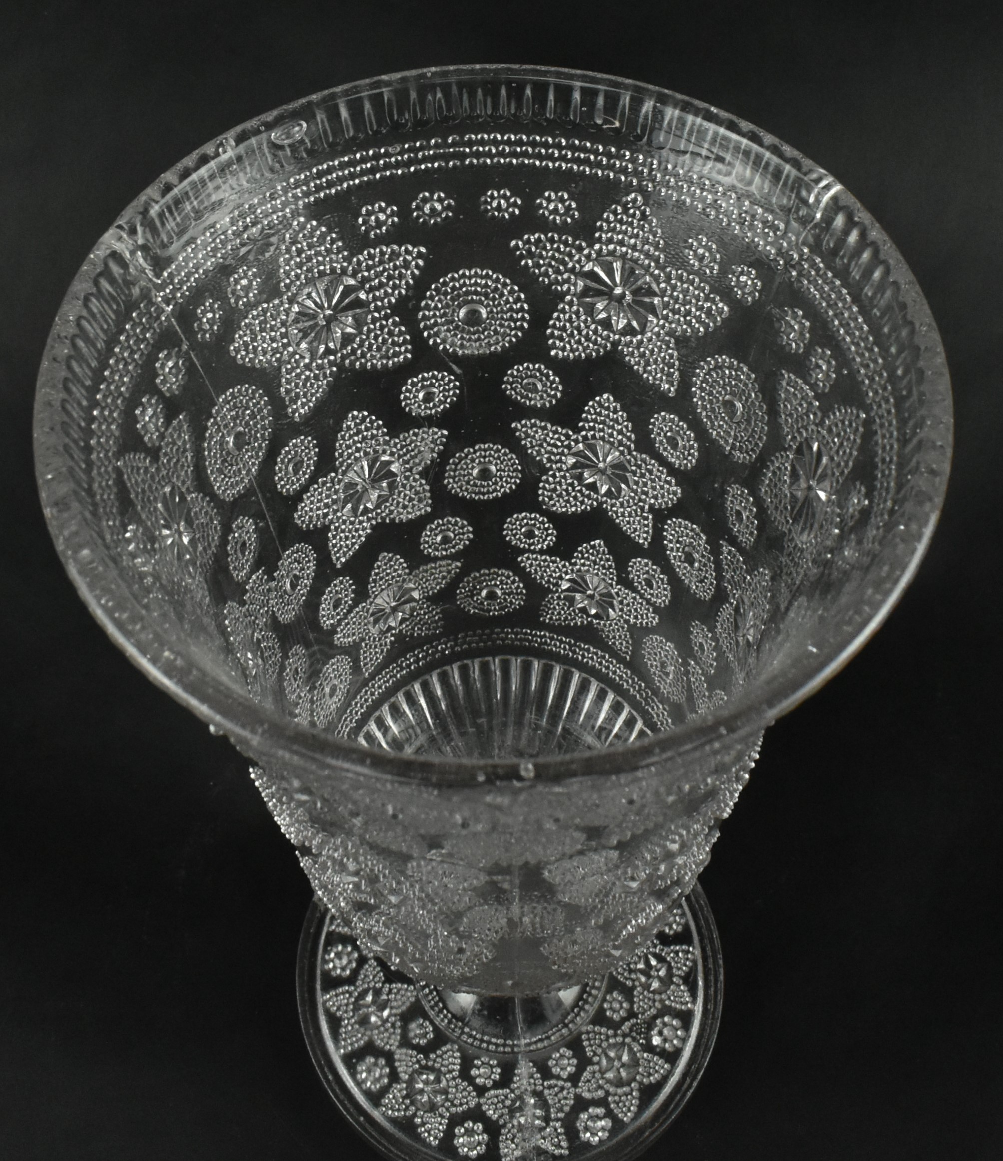 SEVEN 19TH CENTURY HAND MADE GLASSWARE ITEMS - Image 9 of 15