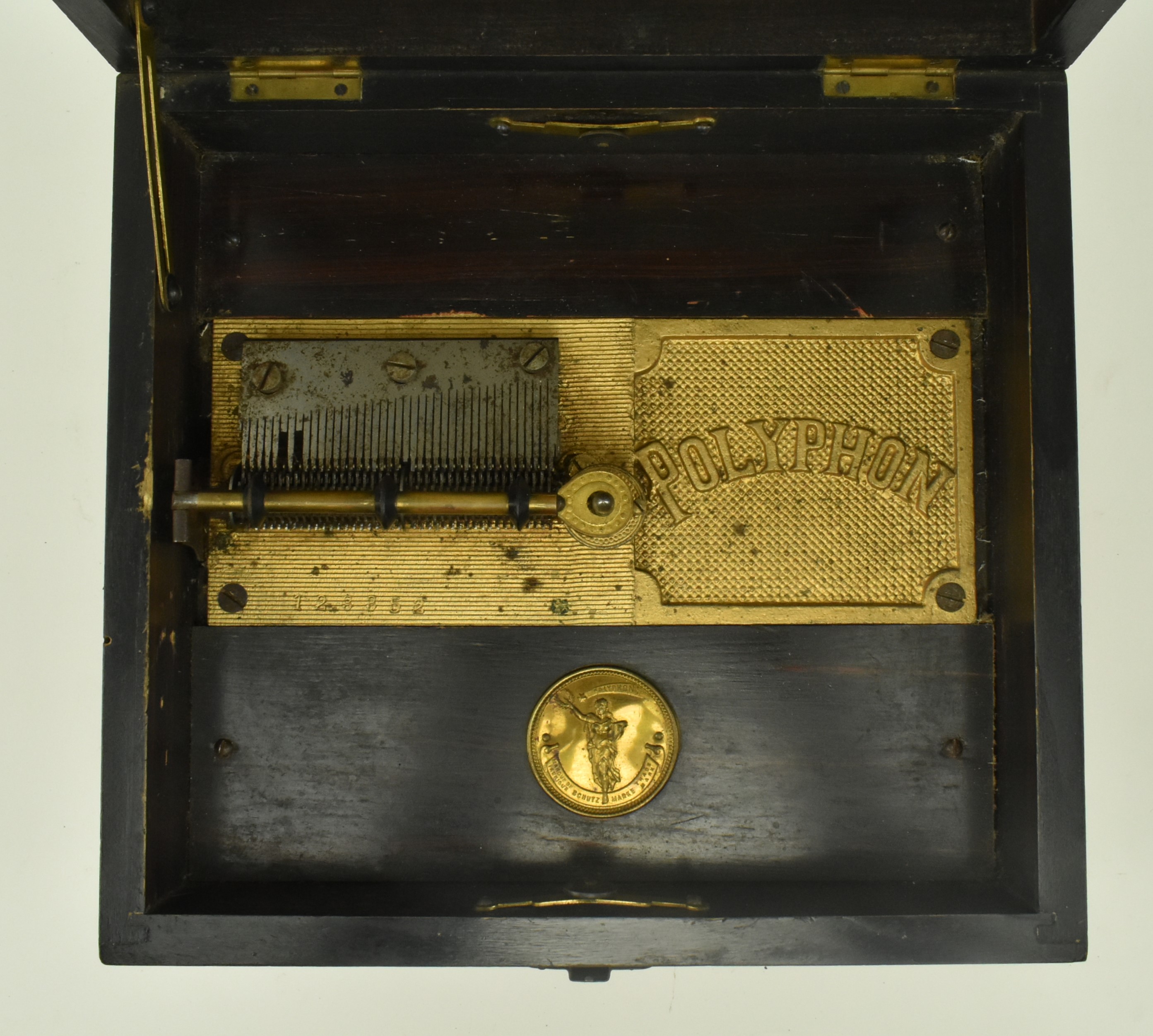 FRENCH 19TH CENTURY POLYPHON DISC MUSIC BOX - Image 6 of 10