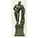 VICTORIAN GRAND TOUR VERDE ANTICO MARBLE FARNESE HERCULES