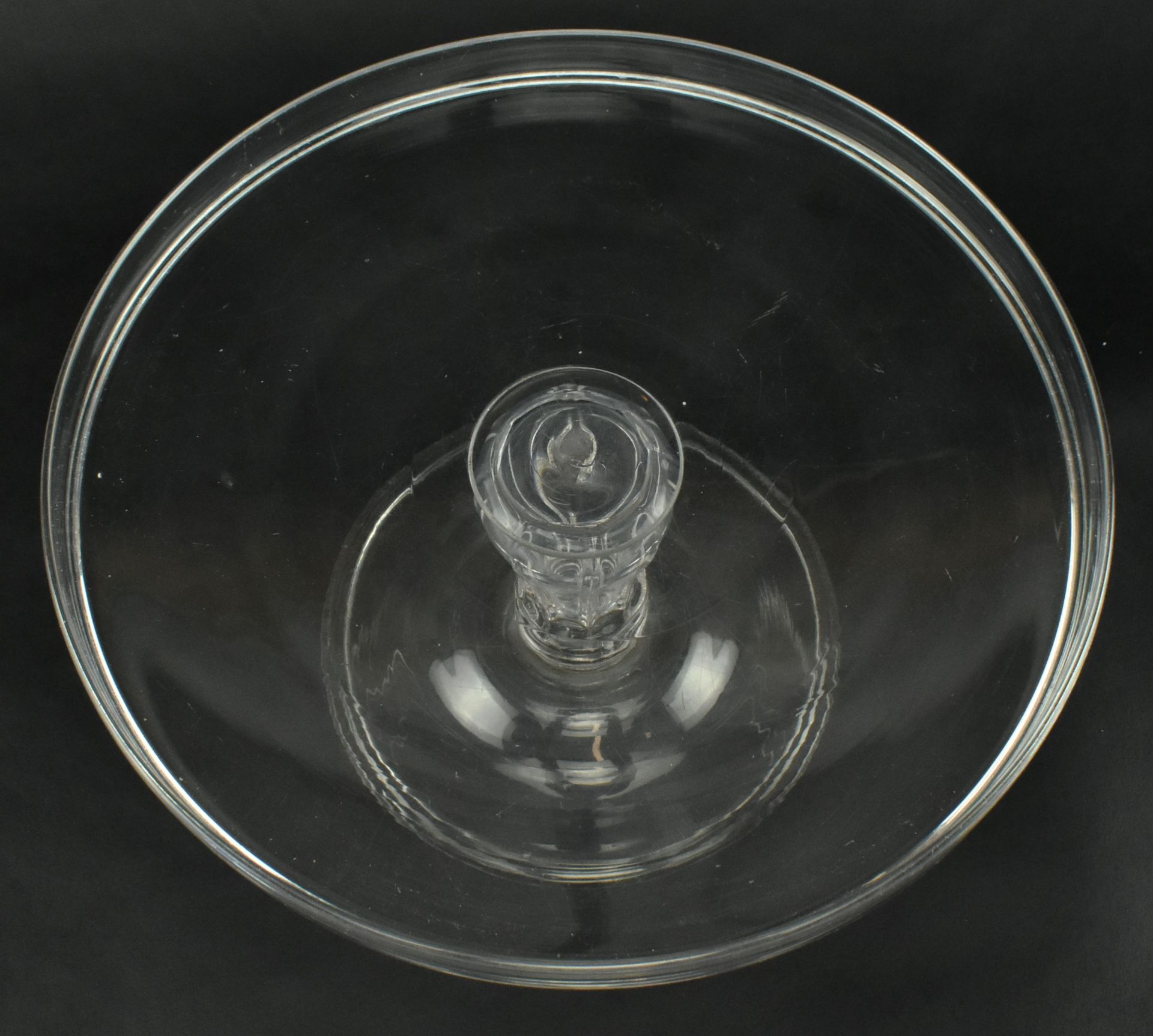 EARLY 19TH CENTURY HAND BLOWN GLASS SILESIAN TAZZA - Image 2 of 8