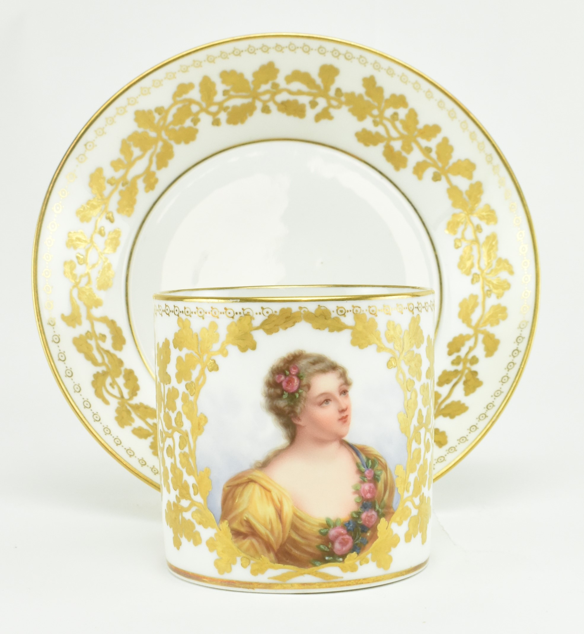 FRENCH - SEVRES LOUIS PHILIPPE - M. DE PARABIRE CUP & SAUCER - Image 3 of 8