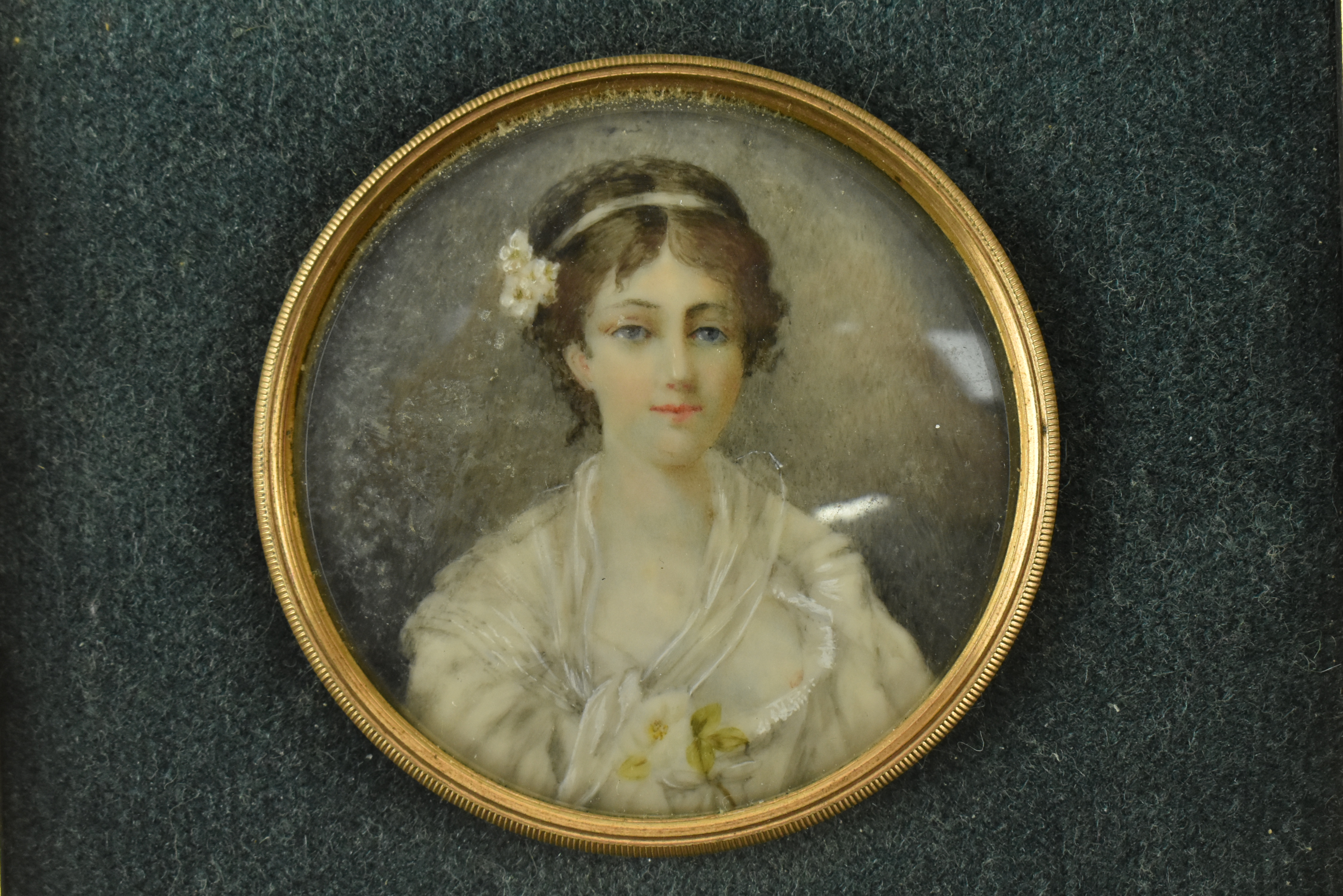 19TH CENTURY ENGLISH SCHOOL MINIATURE PORTRAIT ON IVORY - Image 2 of 5