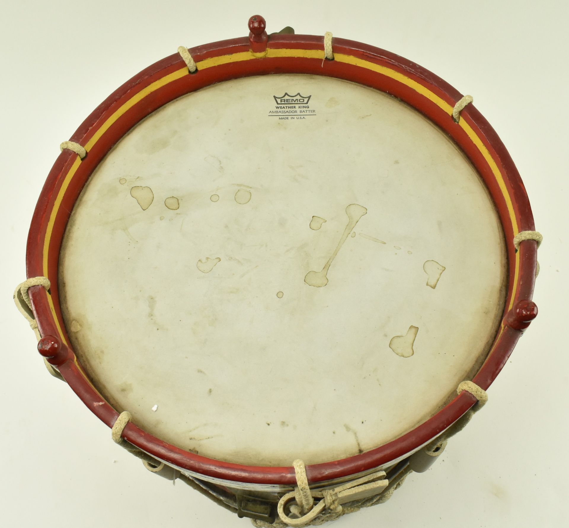 20TH CENTURY BRITISH MILITARY COAT OF ARMS SIDE DRUM BY PREMIER - Image 6 of 7