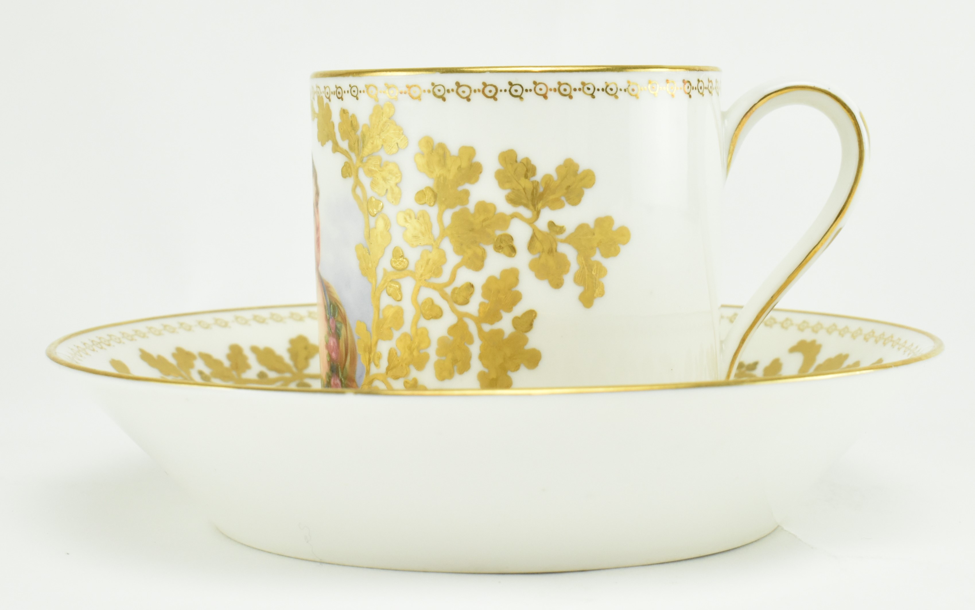 FRENCH - SEVRES LOUIS PHILIPPE - M. DE PARABIRE CUP & SAUCER - Image 4 of 8