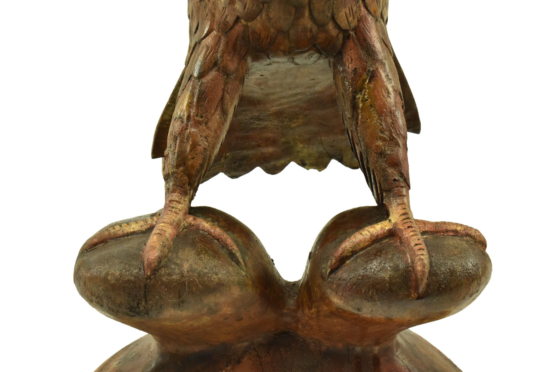 SWISS BLACK FOREST EARLY 20TH CENTURY CARVED WOOD EAGLE - Bild 8 aus 8