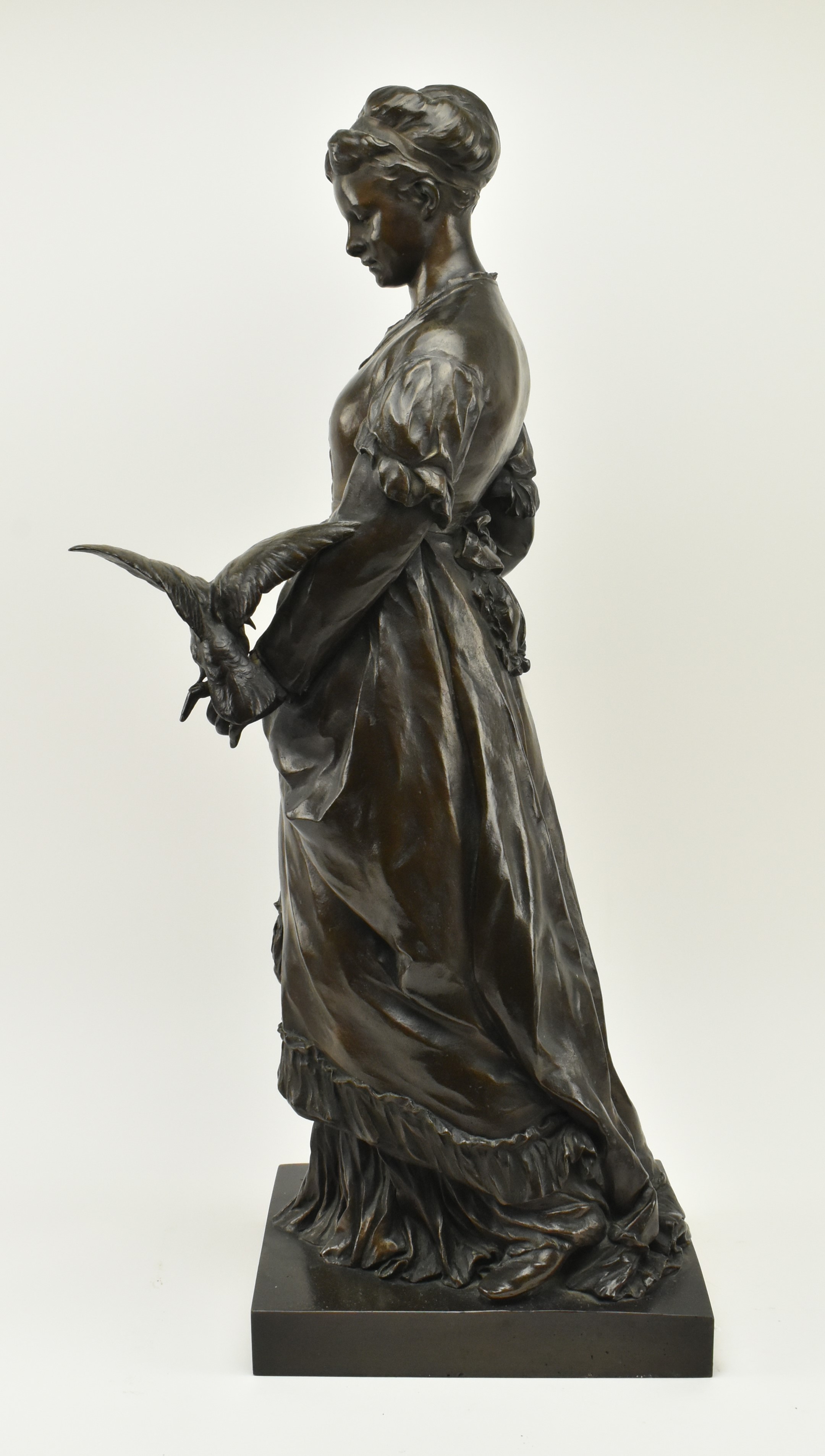 AFTER CHRISTOPH LENZ (1829-1915) - LARGE CAST BRONZE SCULPTURE - Image 3 of 7