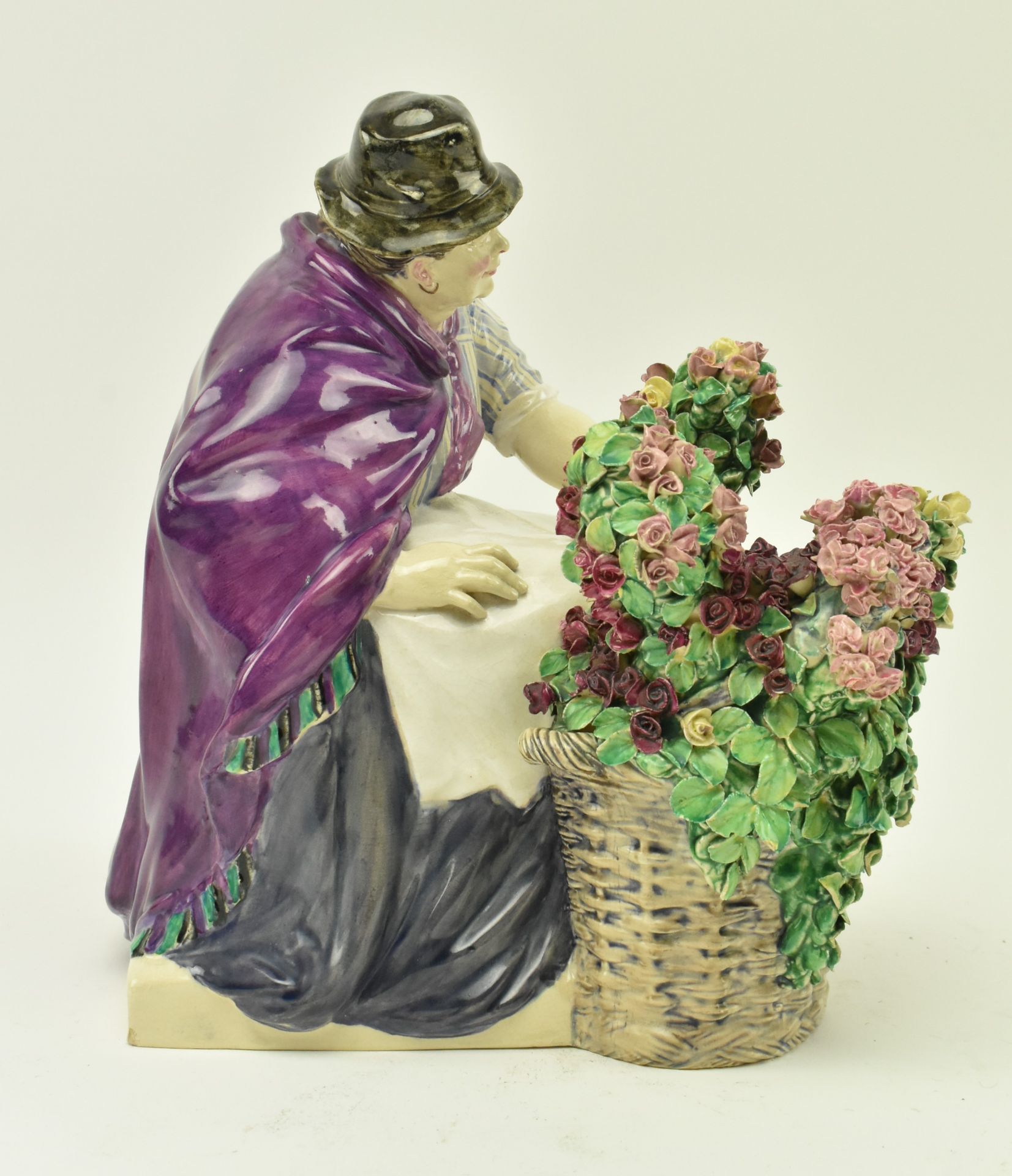 CHARLES VYSE FOR CHELSEA POTTERY - THE PICCADILLY ROSE WOMAN - Image 4 of 5